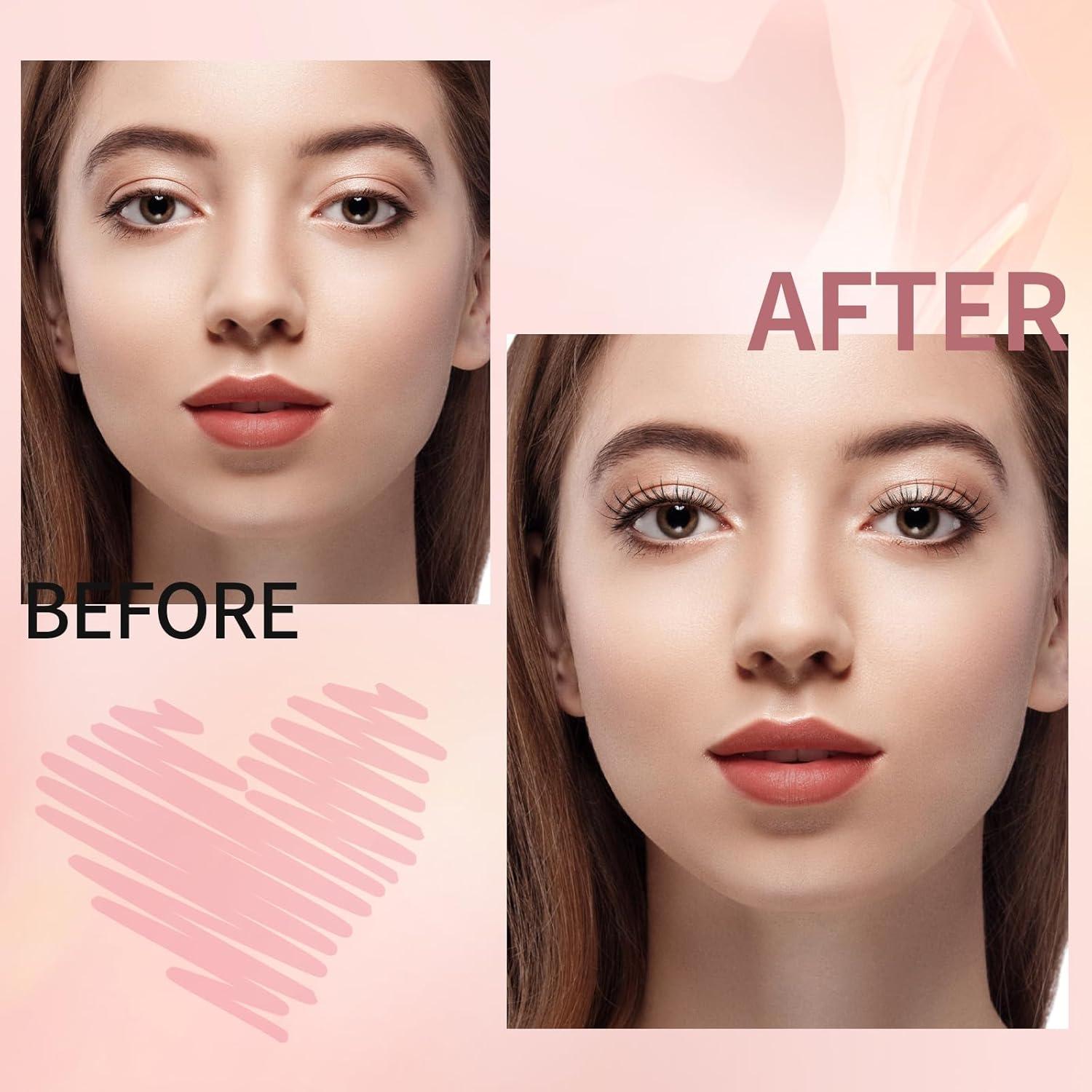 Extensiones de Pestañas en Racimo DIY 90 Piezas 10-16mm D Curl