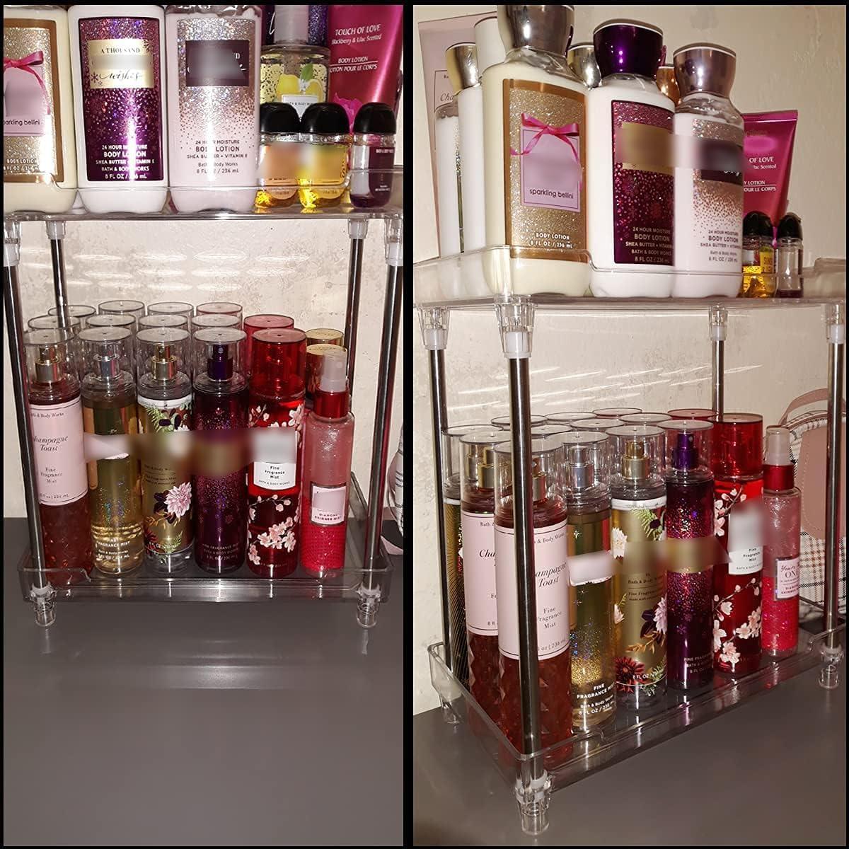 Estante de Almacenamiento AfooBezos 2 Niveles Transparente