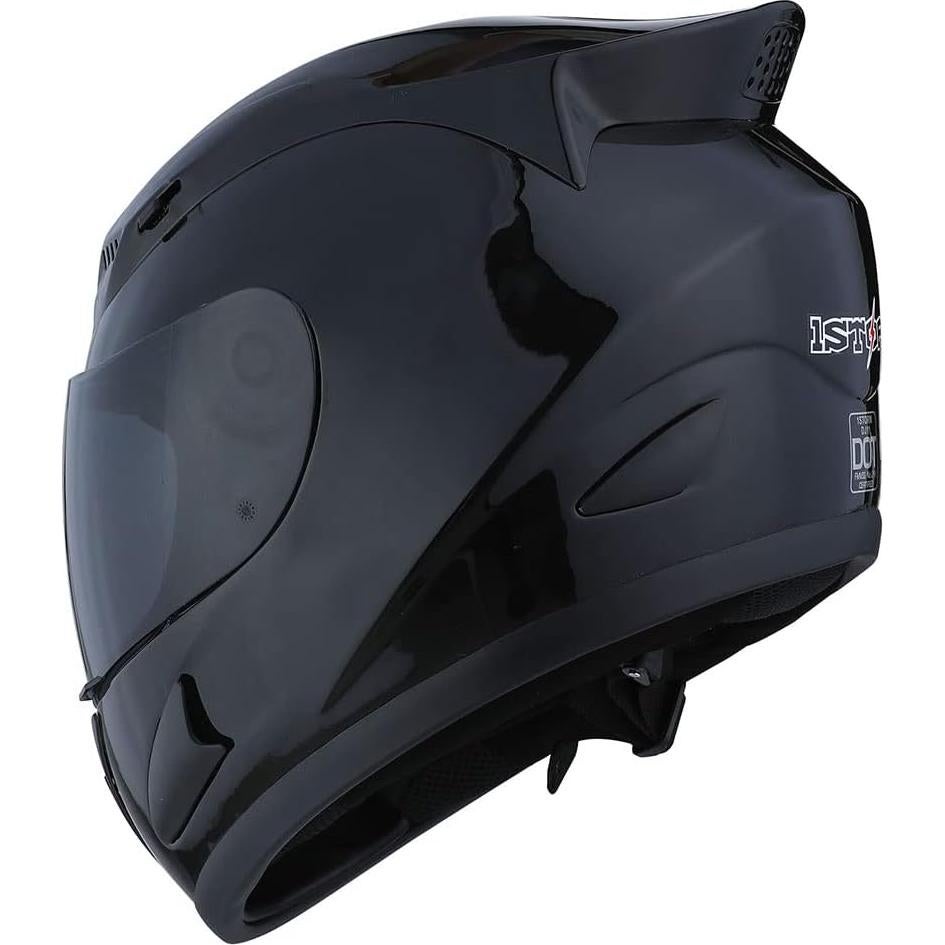 Casco Integral 1Storm HJDJ11 Negro Fibra de Carbono
