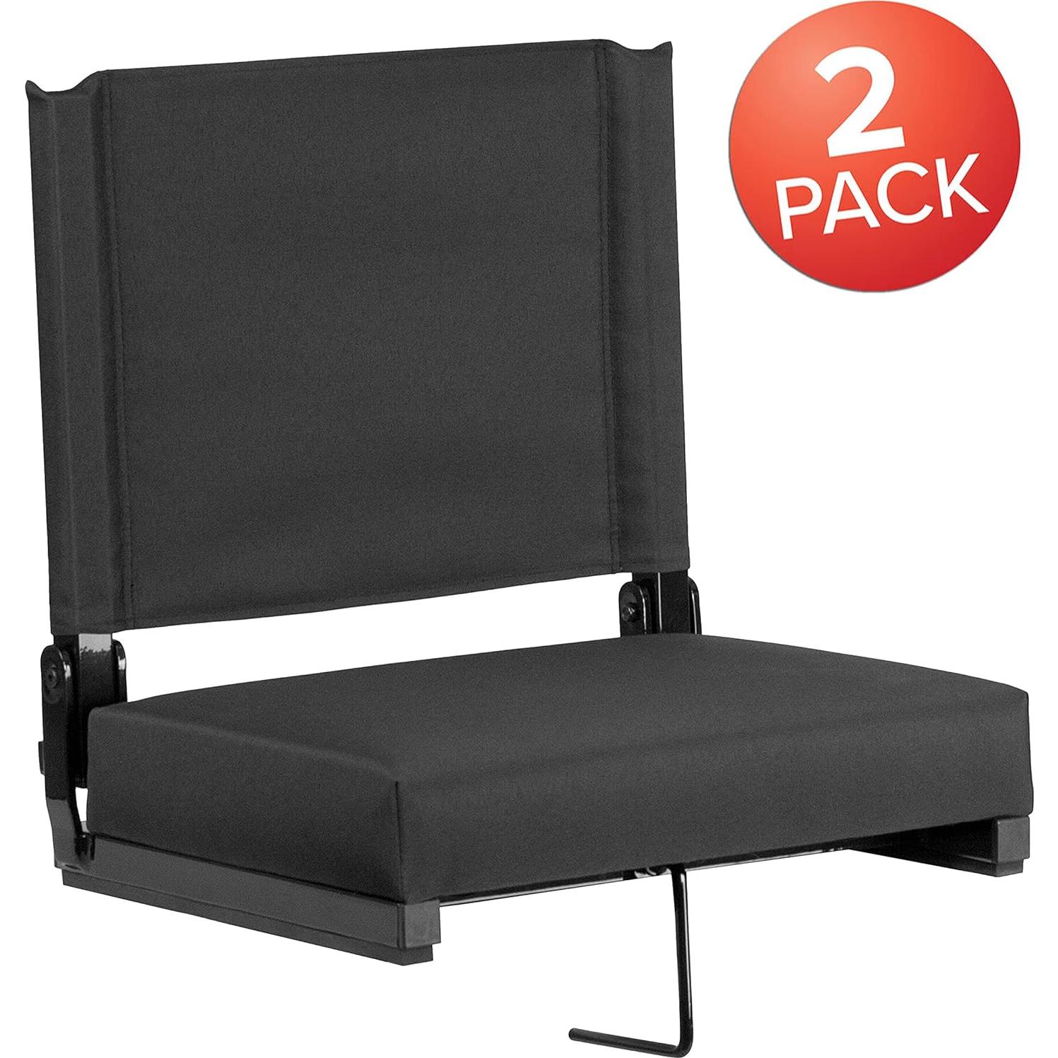 Juego de 2 Sillas de Estadio BizChair Acolchadas 226.8 kg