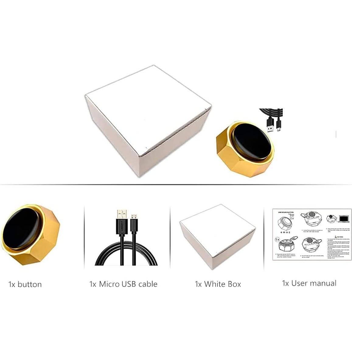 Botón de Sonido USB RIBOSY - 100 Grabaciones MP3/WAV