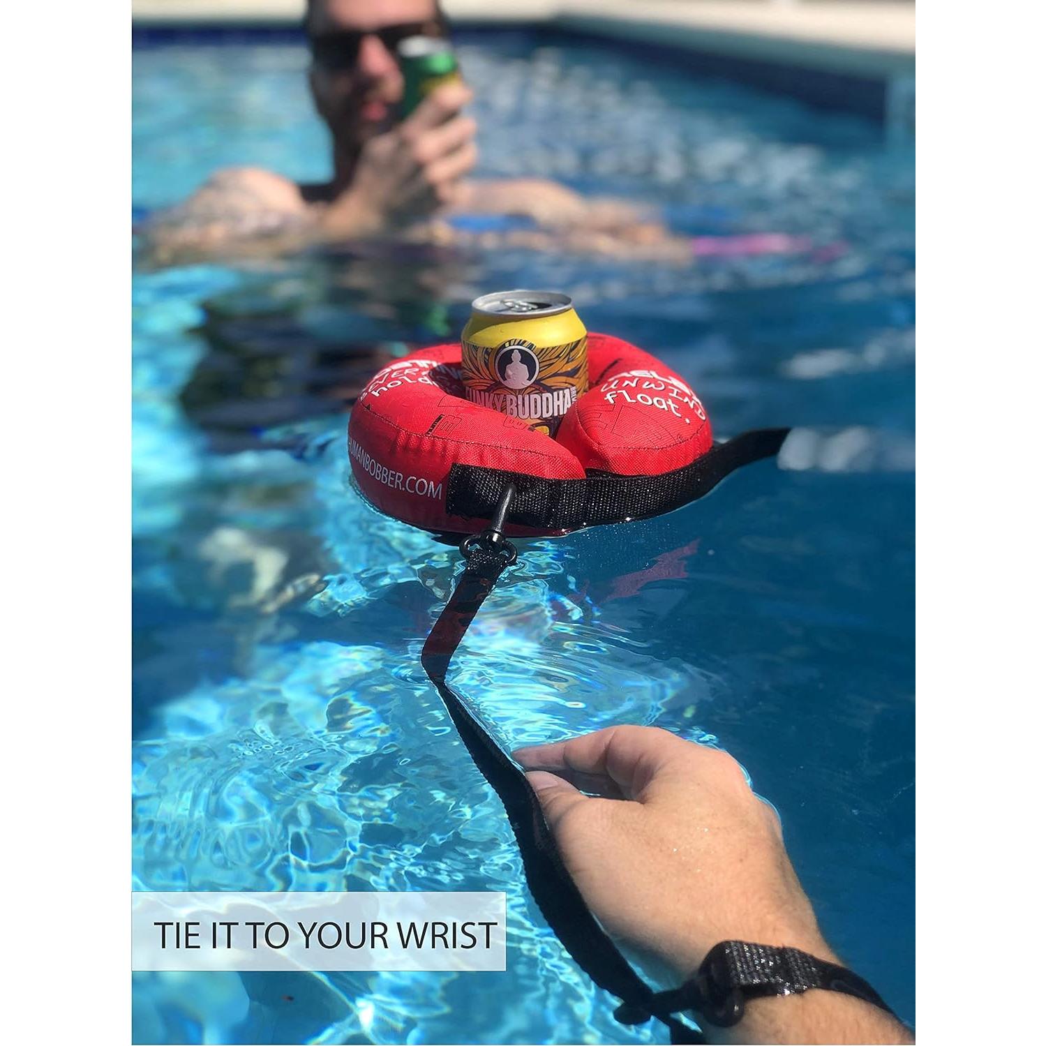 Flotador de Bebidas Azul Human Bobber - Soporte Inflable 0.35L