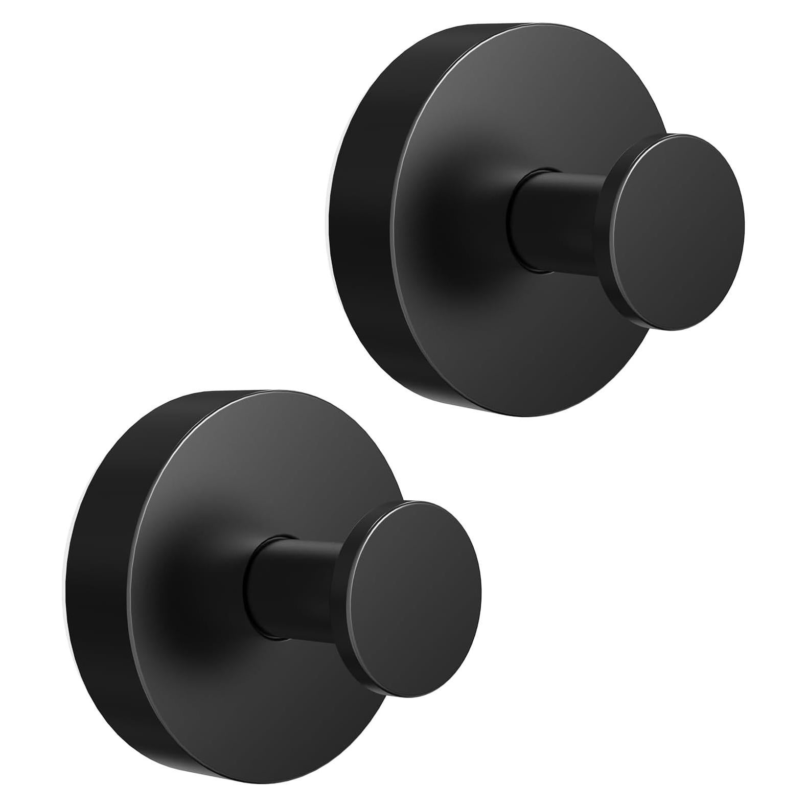 Ganchos de Ventosa PETIMETI 2 Pzs Aluminio Negro 5 kg