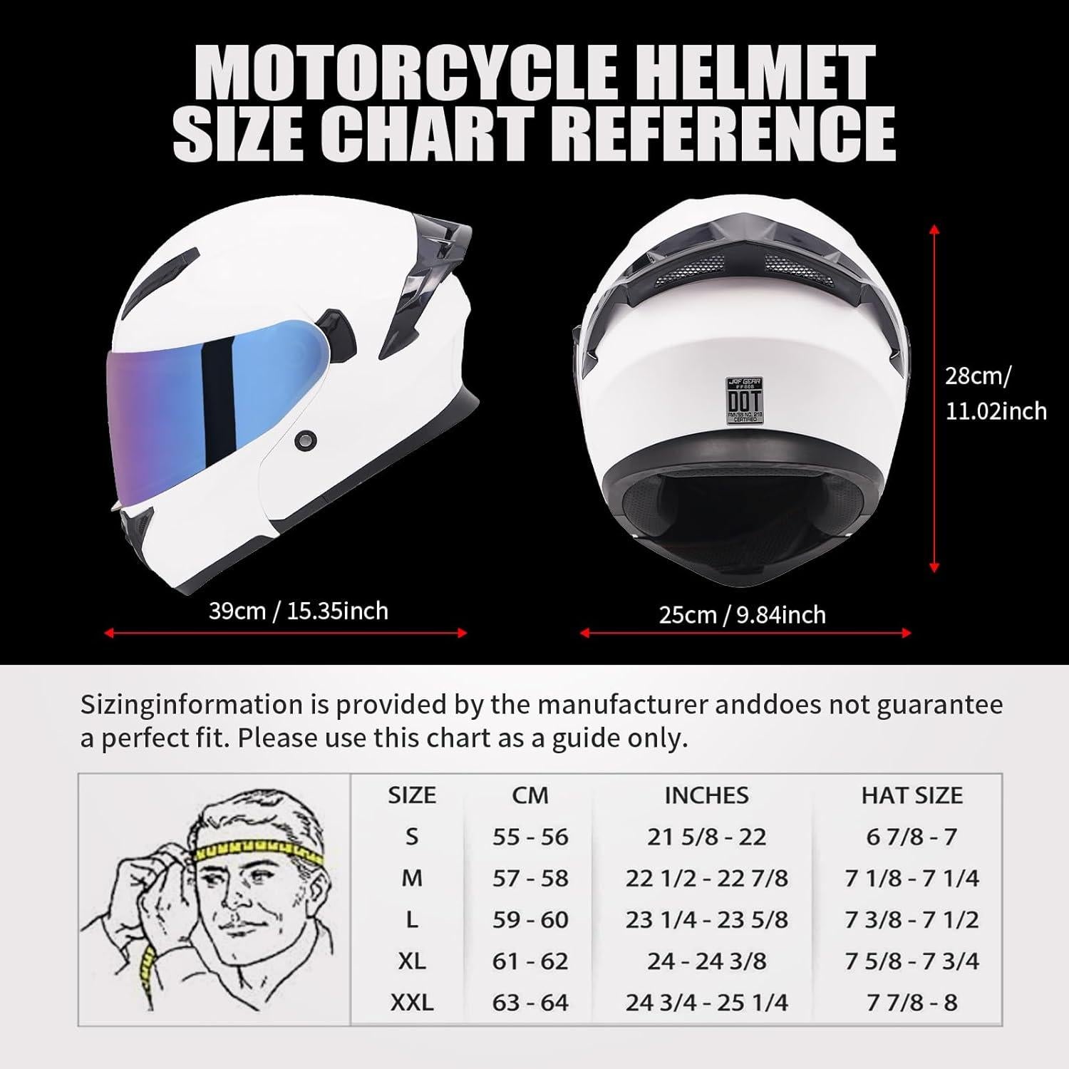 Casco Modular JQF Gear FF808 Doble Visor Abatible L