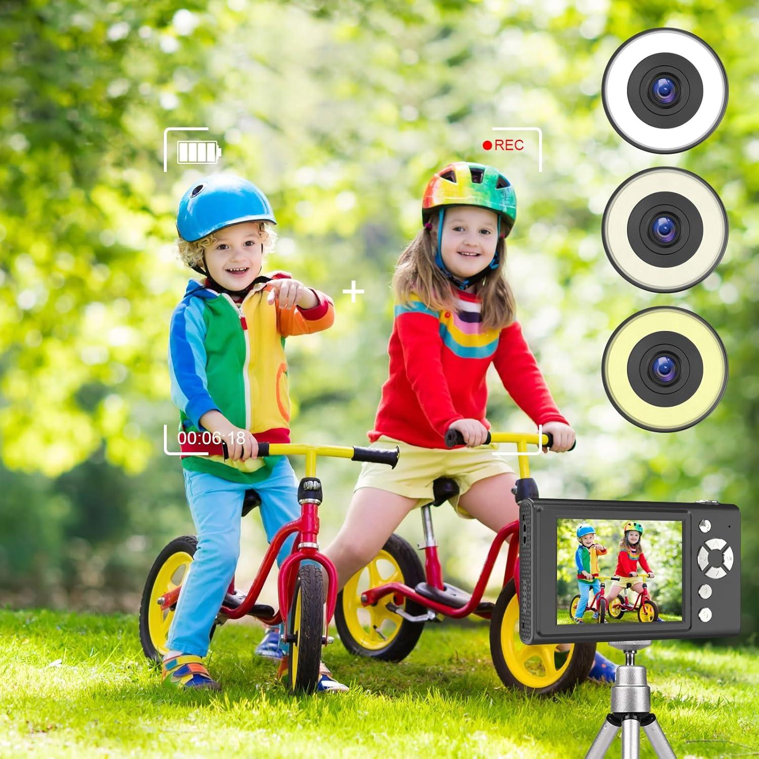 Cámara Digital Compacta SONSHUYI H12 48MP 1080P para Niños