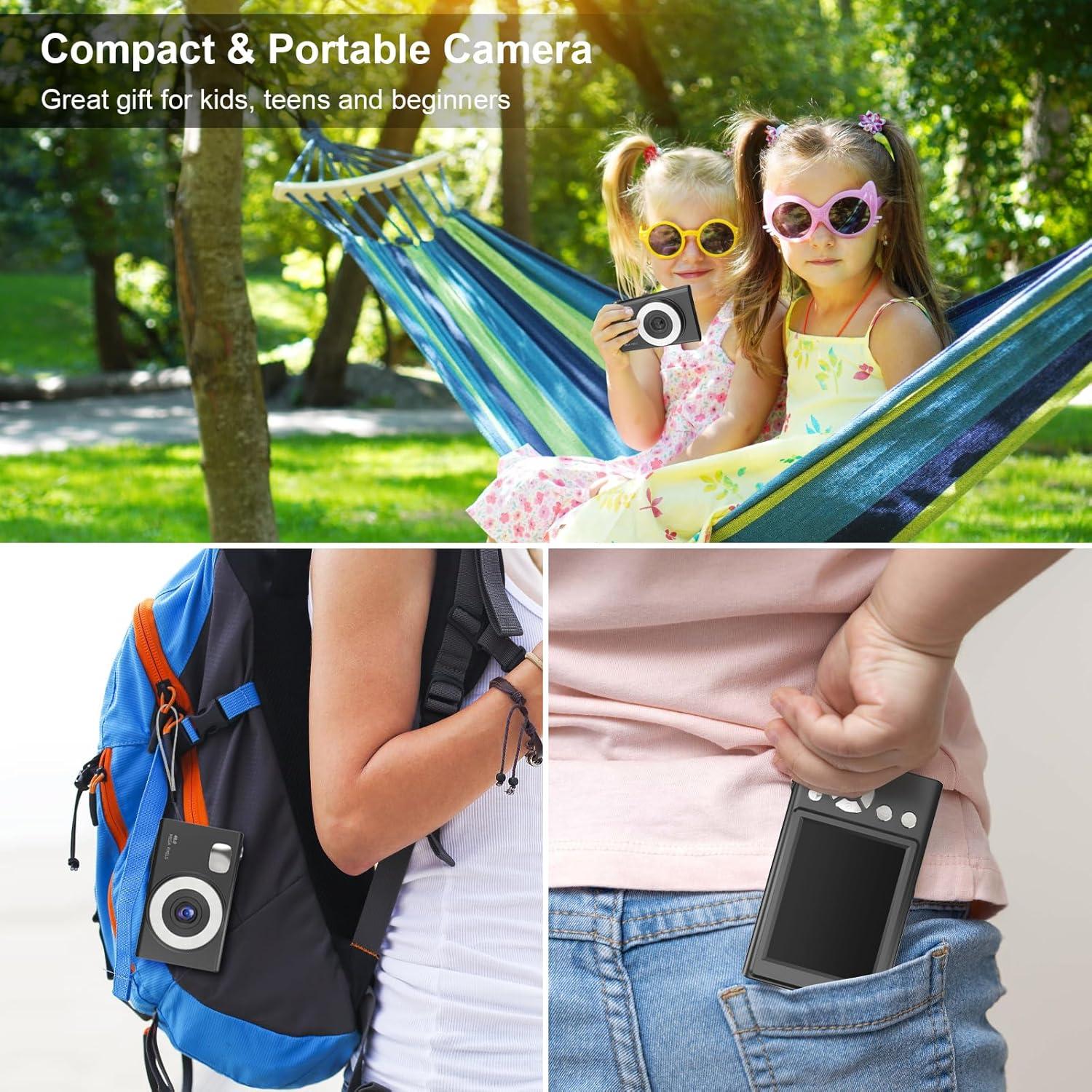 Cámara Digital Compacta SONSHUYI H12 48MP 1080P para Niños