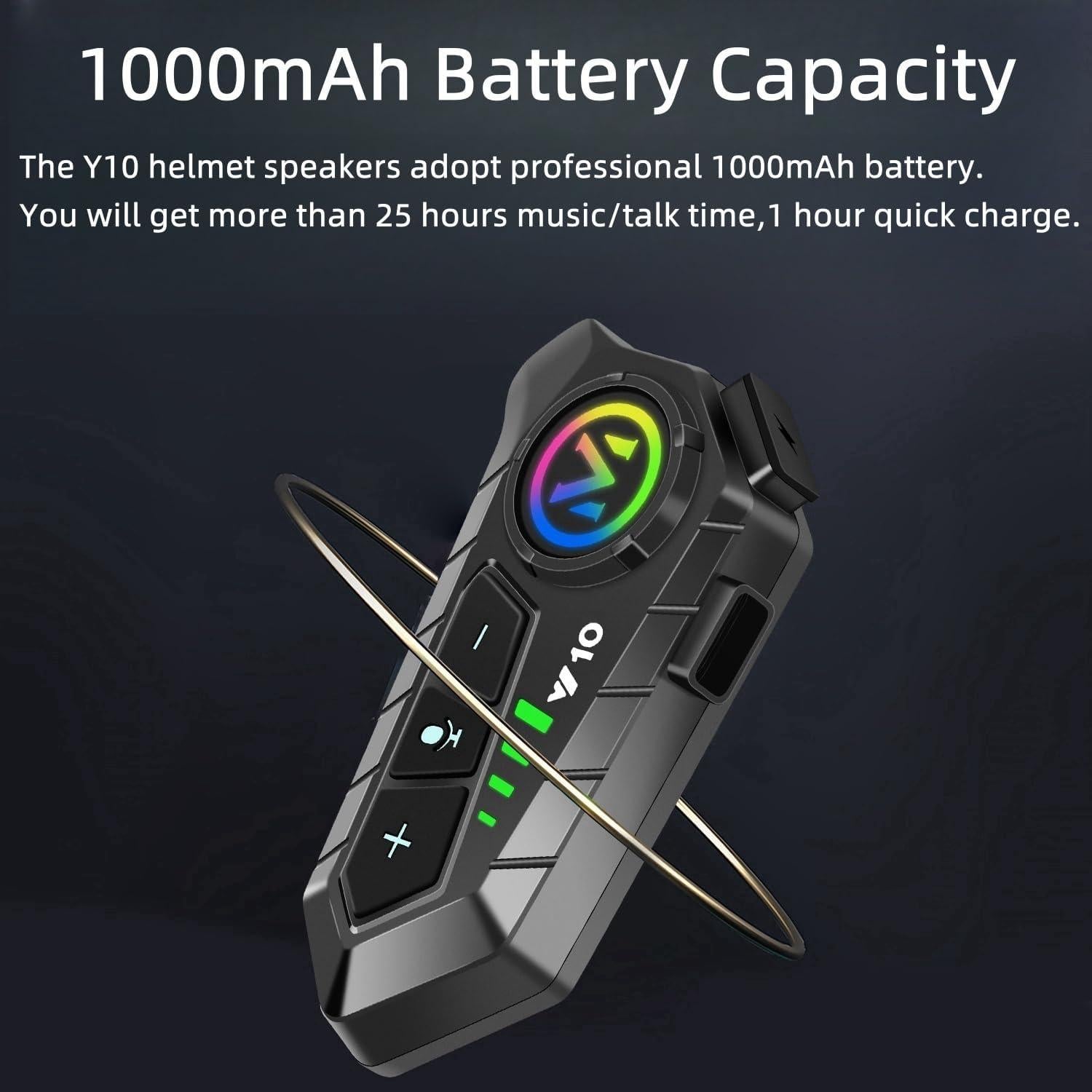 Auricular Bluetooth ELIKIDSTO Y10 para Casco Motocicleta