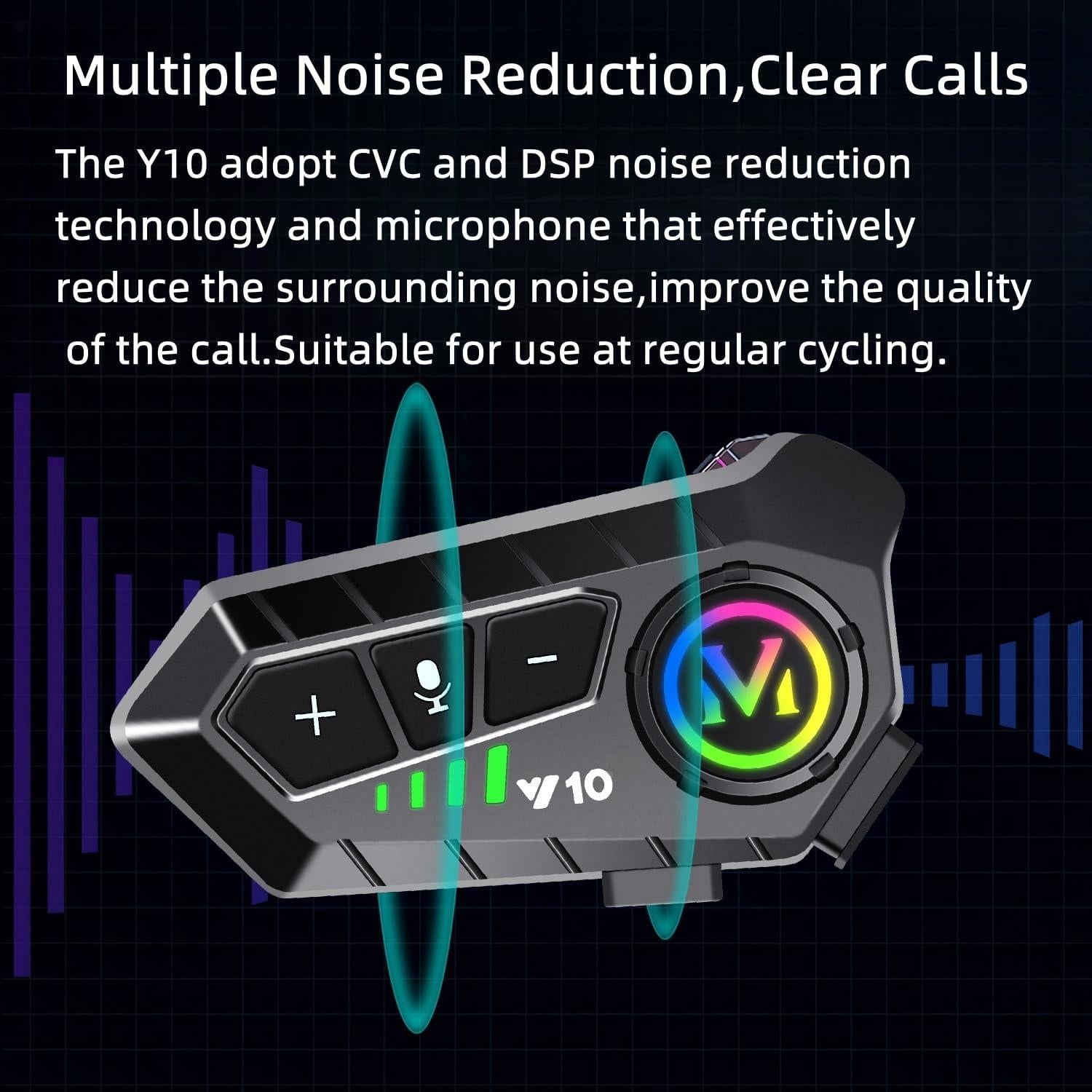 Auricular Bluetooth ELIKIDSTO Y10 para Casco Motocicleta