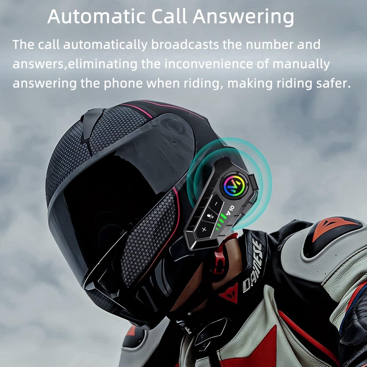 Auricular Bluetooth ELIKIDSTO Y10 para Casco Motocicleta