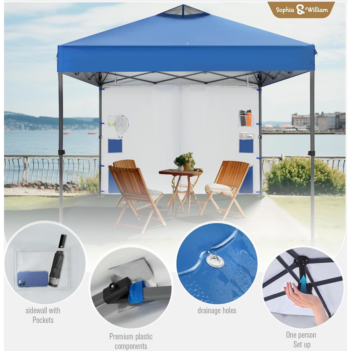 Carpa Canopy Pop Up 3.05x3.05m Sophia & William Azul