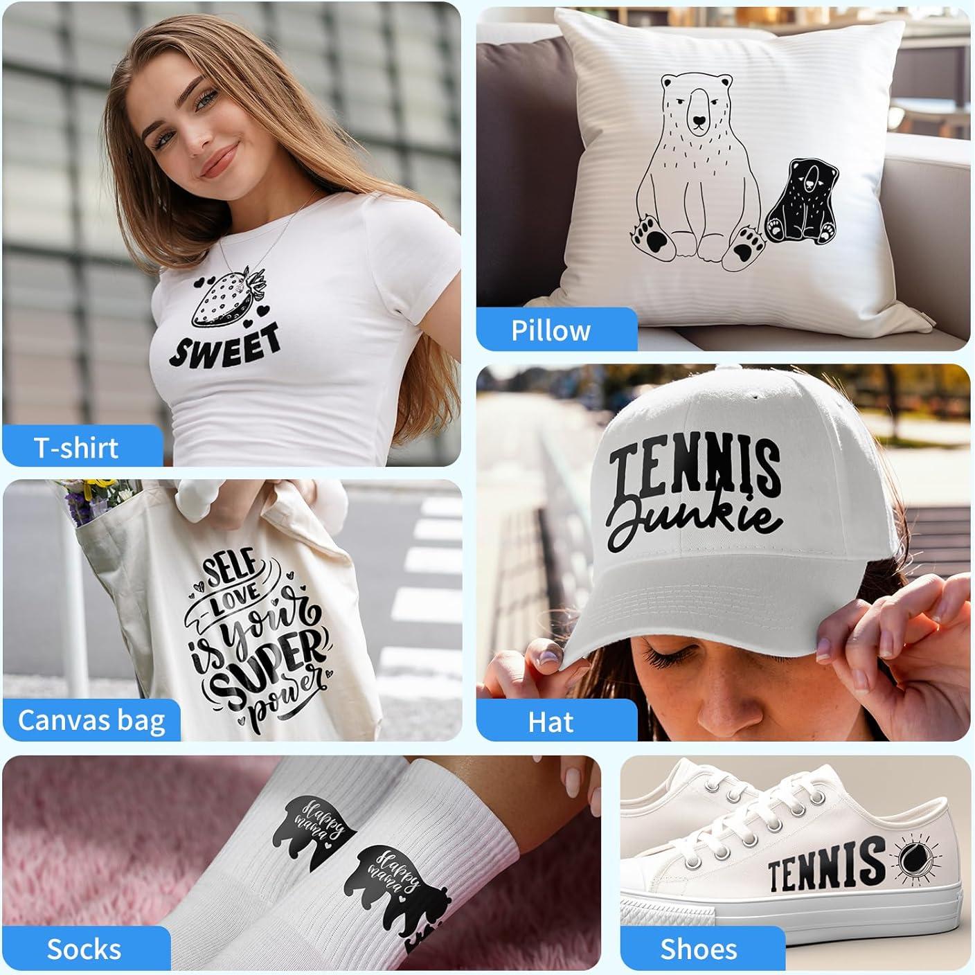 Vinilo de Transferencia de Calor Sileelis Negro 300g 12x2.44m