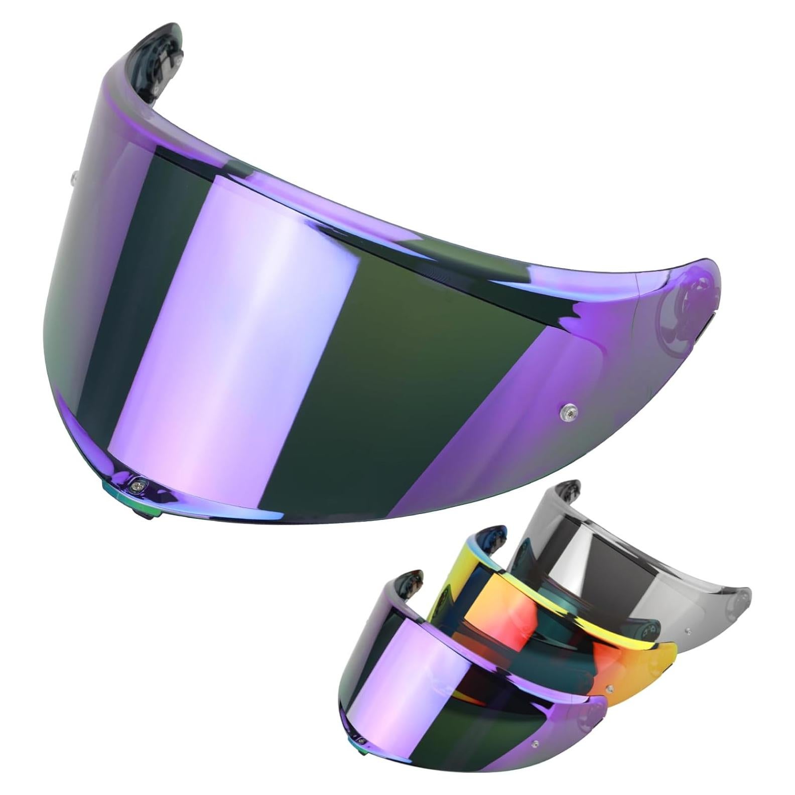 Visera de Casco RIDLOG K6 K6s Tintada Cromo Púrpura