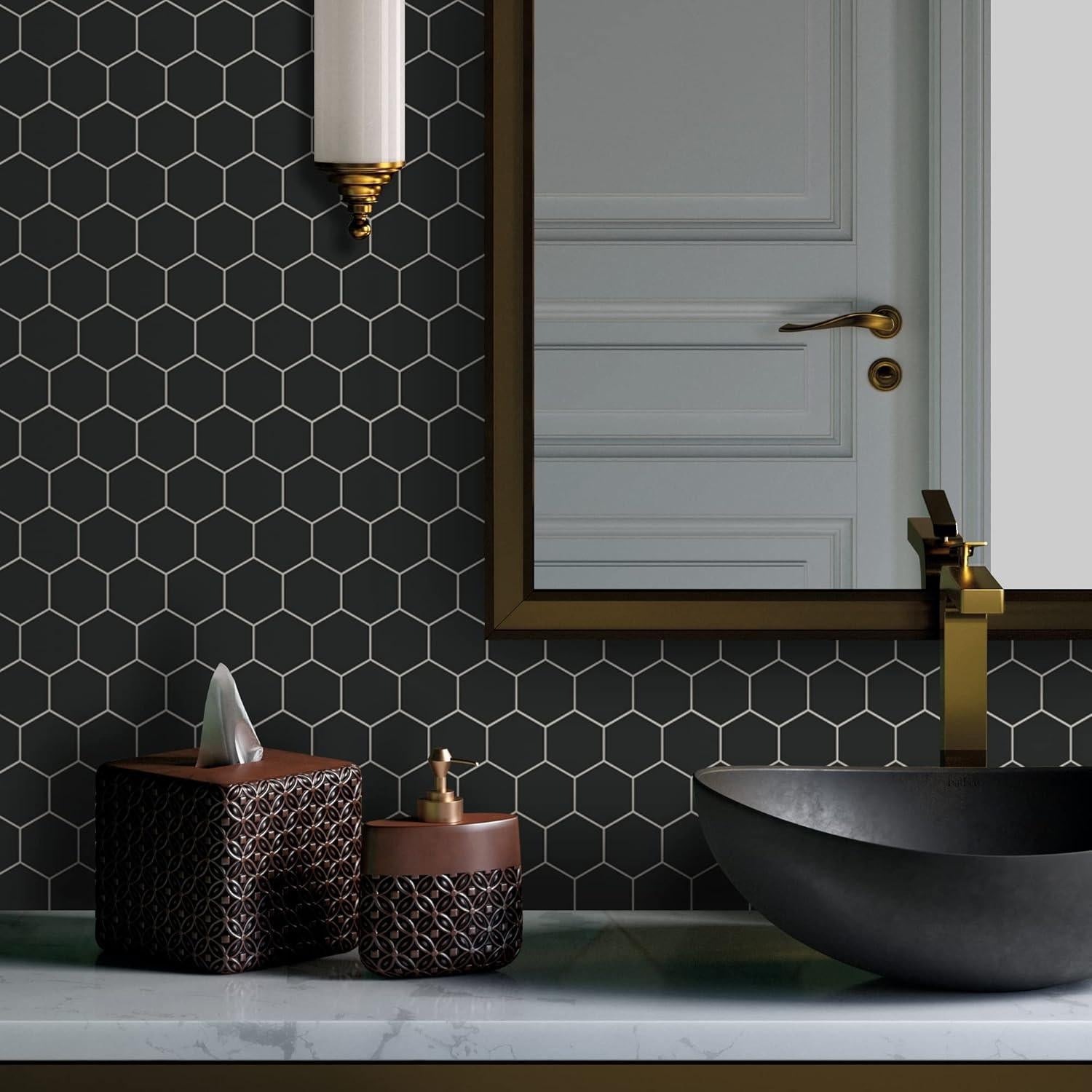 Azulejos Hexagonales Autoadhesivos INNO STICKERS 10 Hojas 30x30 cm