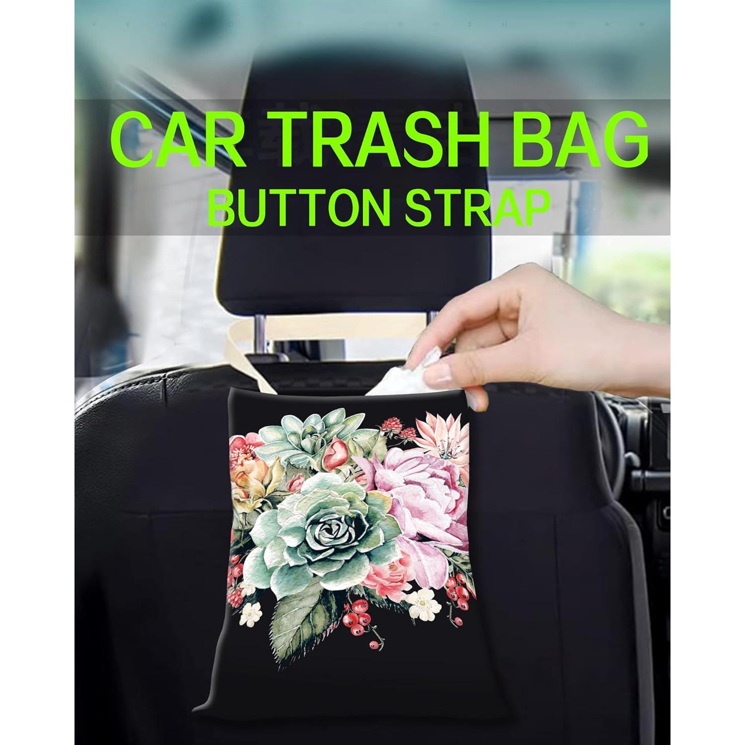 Basurero de Auto ANKVRP Colgante Floral 30x23.9cm