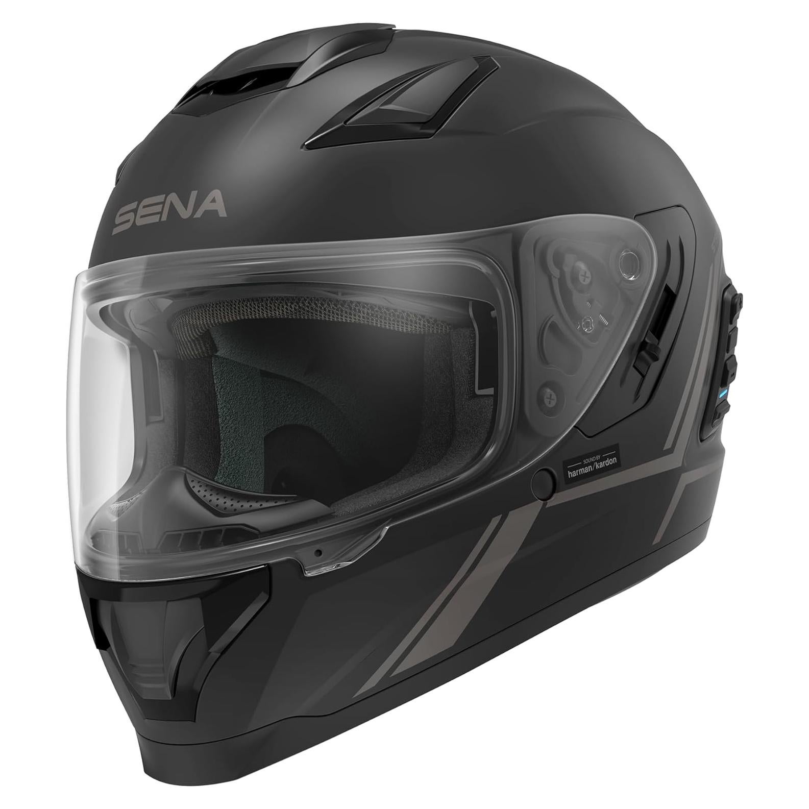 Casco Sena Stryker X-Large Inteligente con Bluetooth y LED