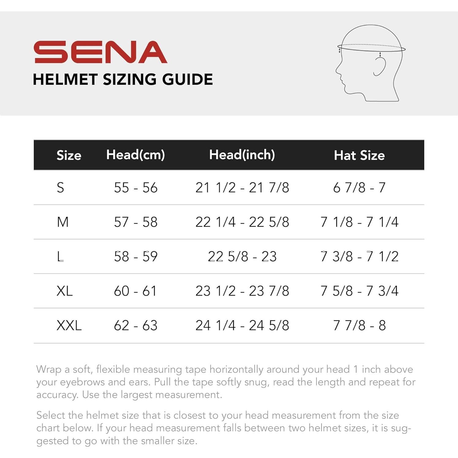 Casco Sena Stryker X-Large Inteligente con Bluetooth y LED