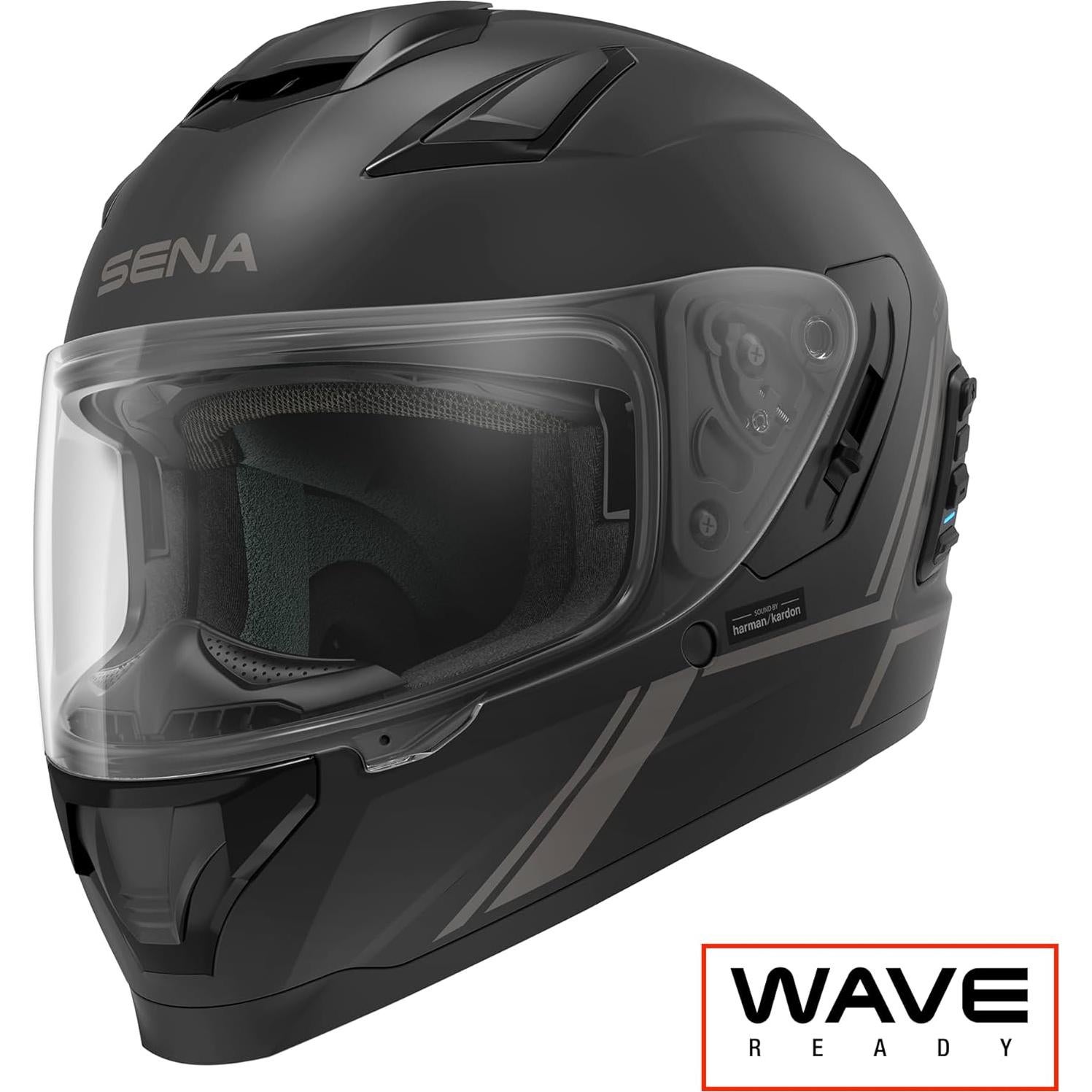 Casco Sena Stryker X-Large Inteligente con Bluetooth y LED