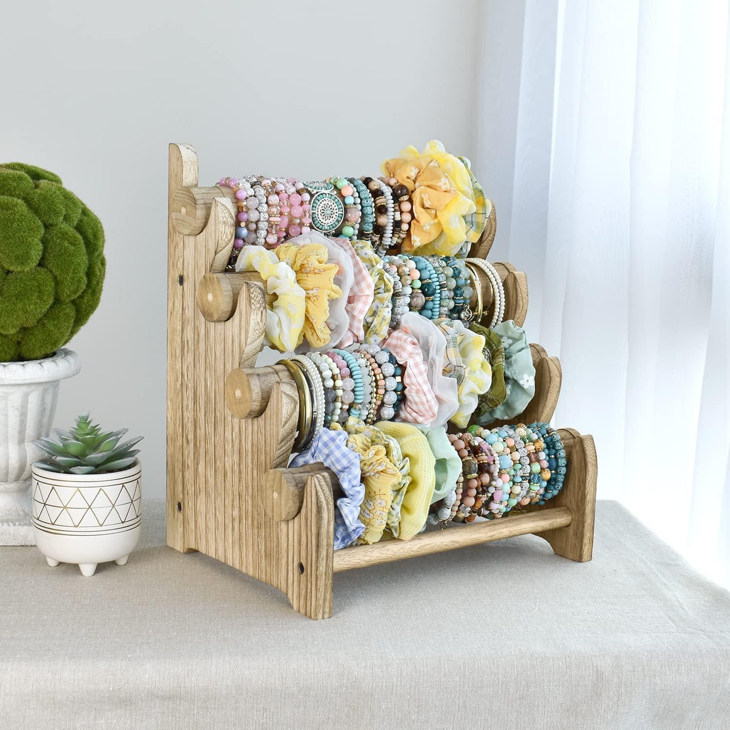 Soporte de Joyería Ikee Design de Madera 4 Niveles 30.48x22.86x35.56 cm