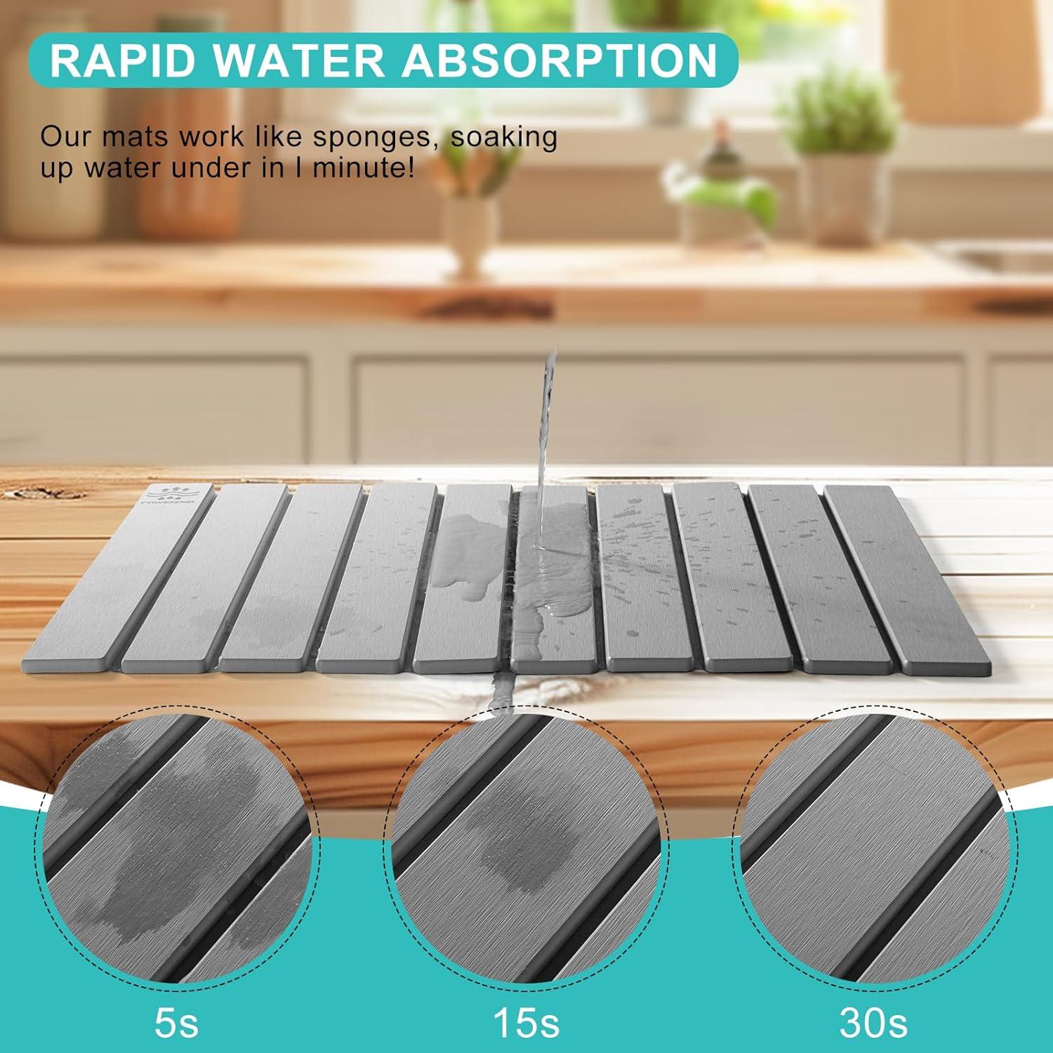 Alfombrilla de Secado Plegable FYRVEXENZI 61x41 cm Ecológica