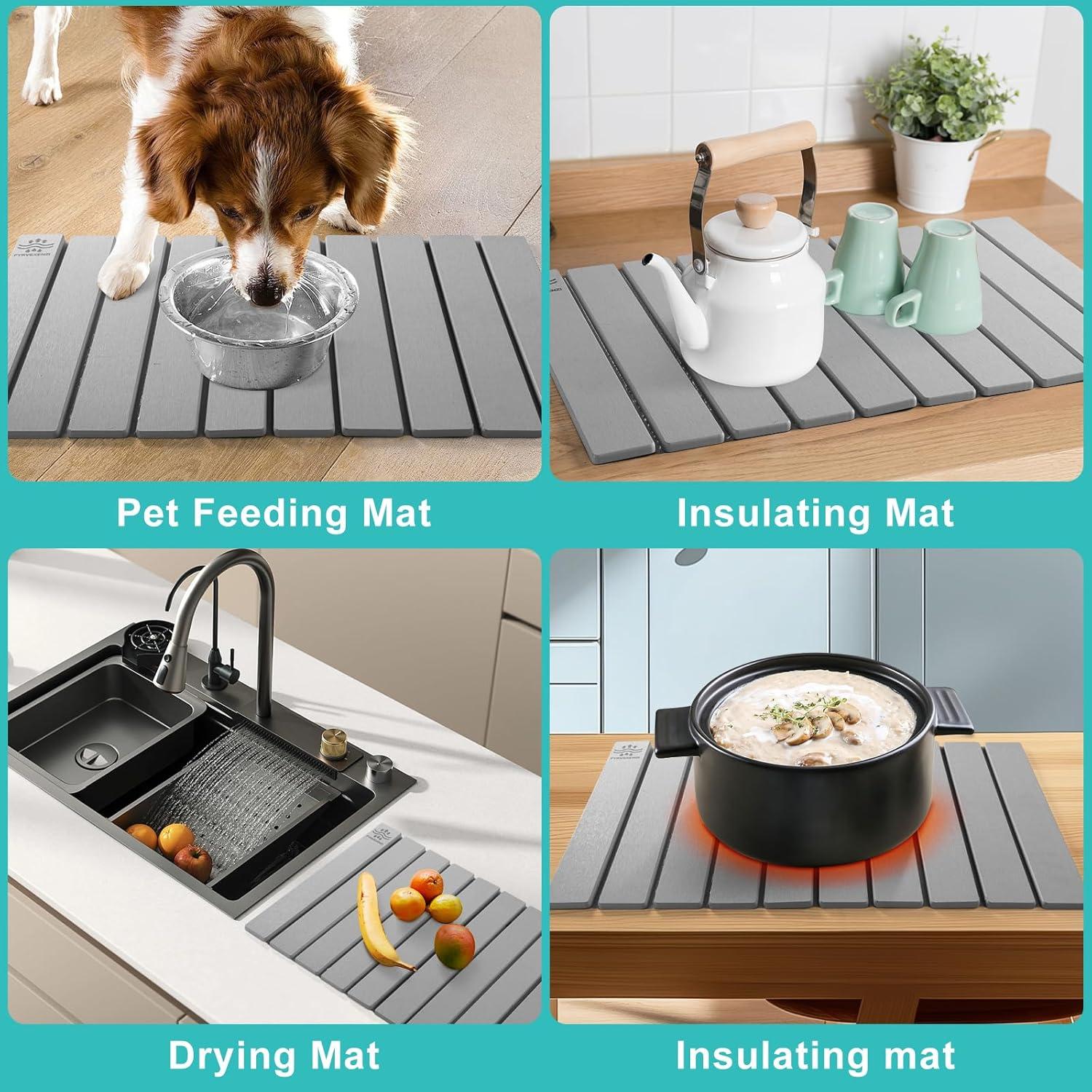 Alfombrilla de Secado Plegable FYRVEXENZI 61x41 cm Ecológica