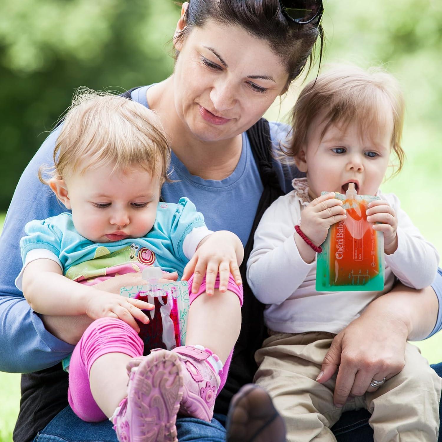 Bolsas Reutilizables para Comida Bebé Cheri Baby 10 Paquetes 113g