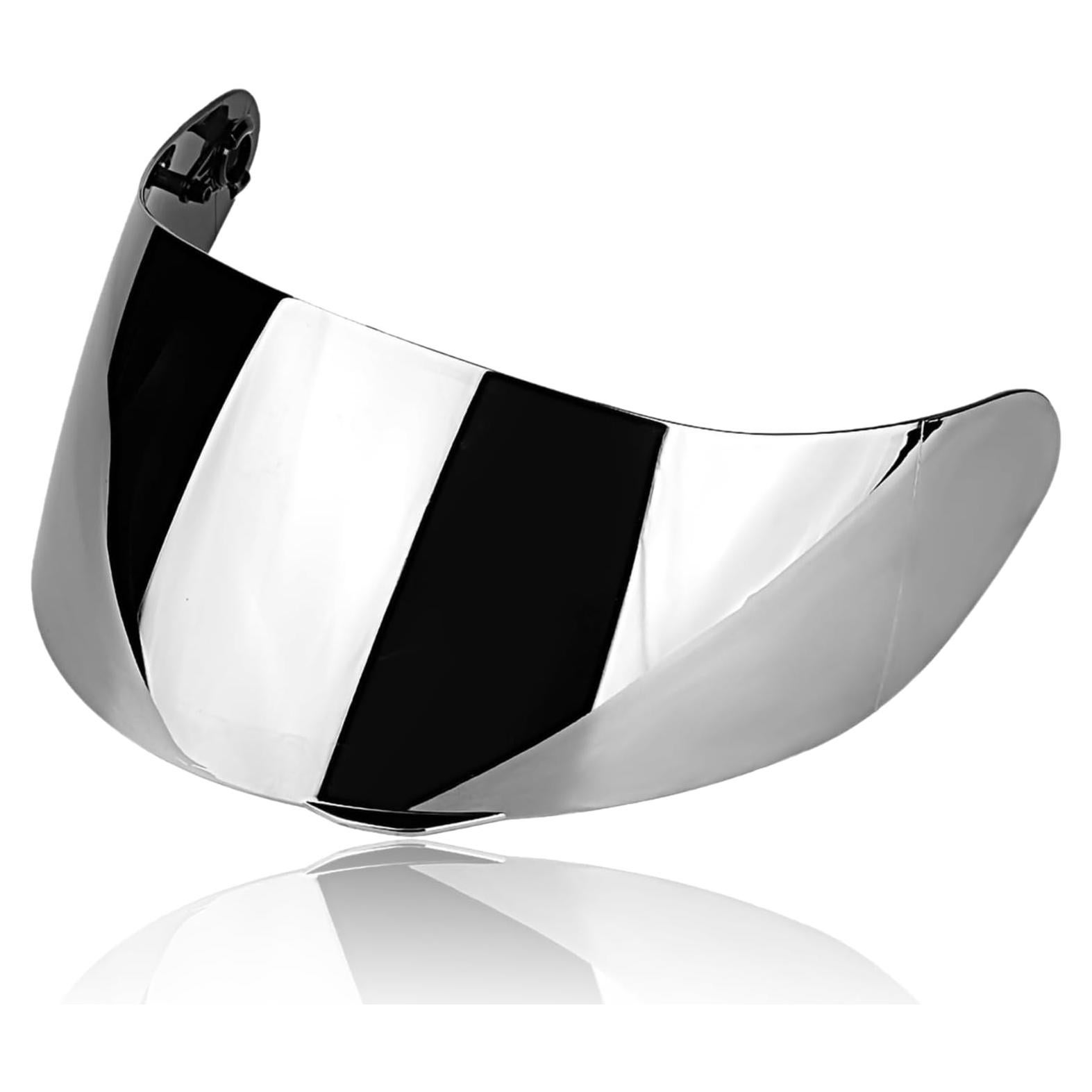 Visera Completa para Casco AGV K1 K3 SV K5 Placa Plata