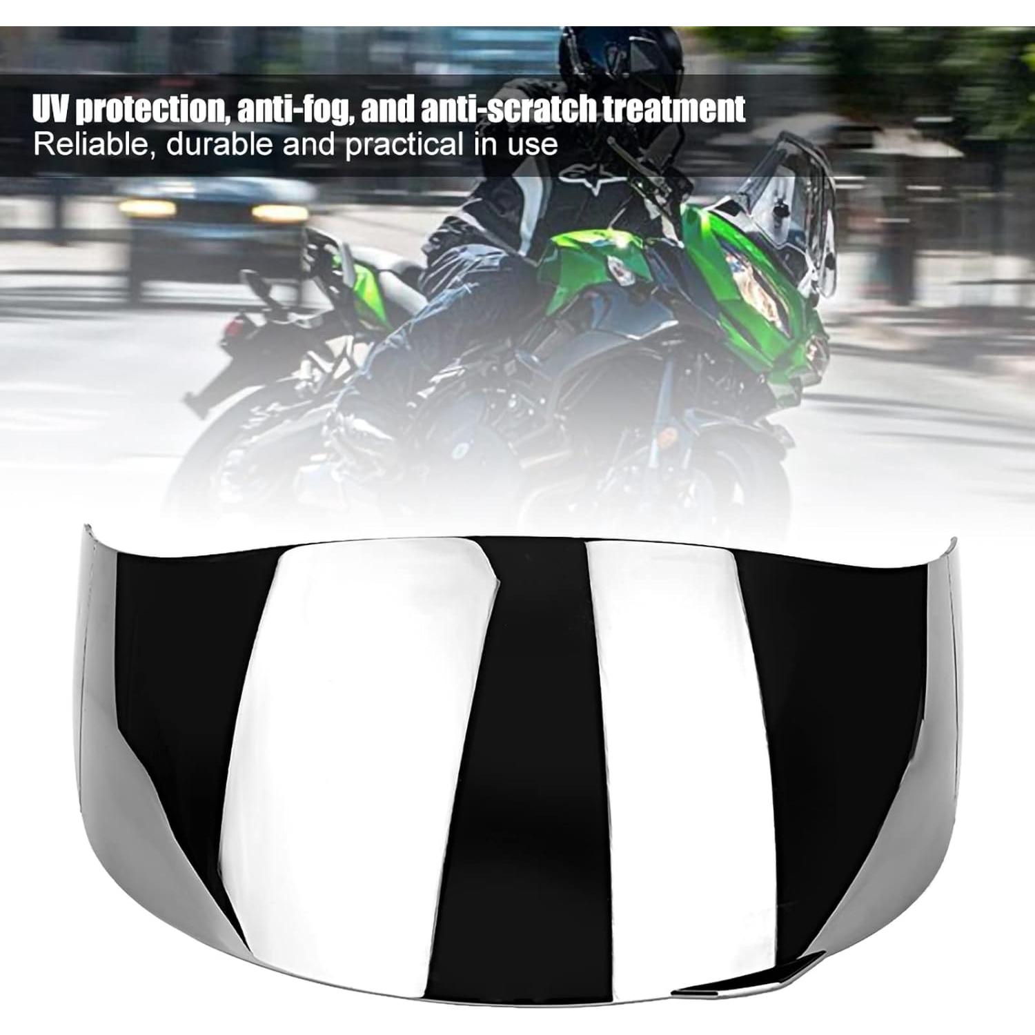 Visera Completa para Casco AGV K1 K3 SV K5 Placa Plata