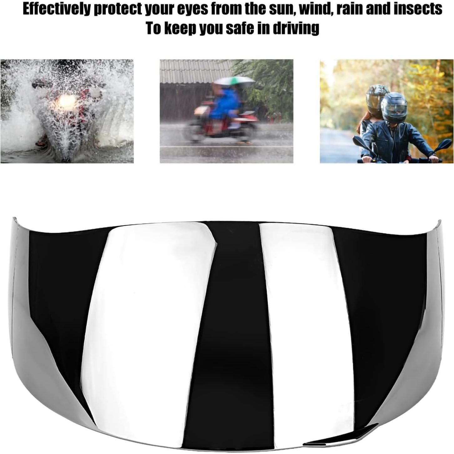 Visera Completa para Casco AGV K1 K3 SV K5 Placa Plata