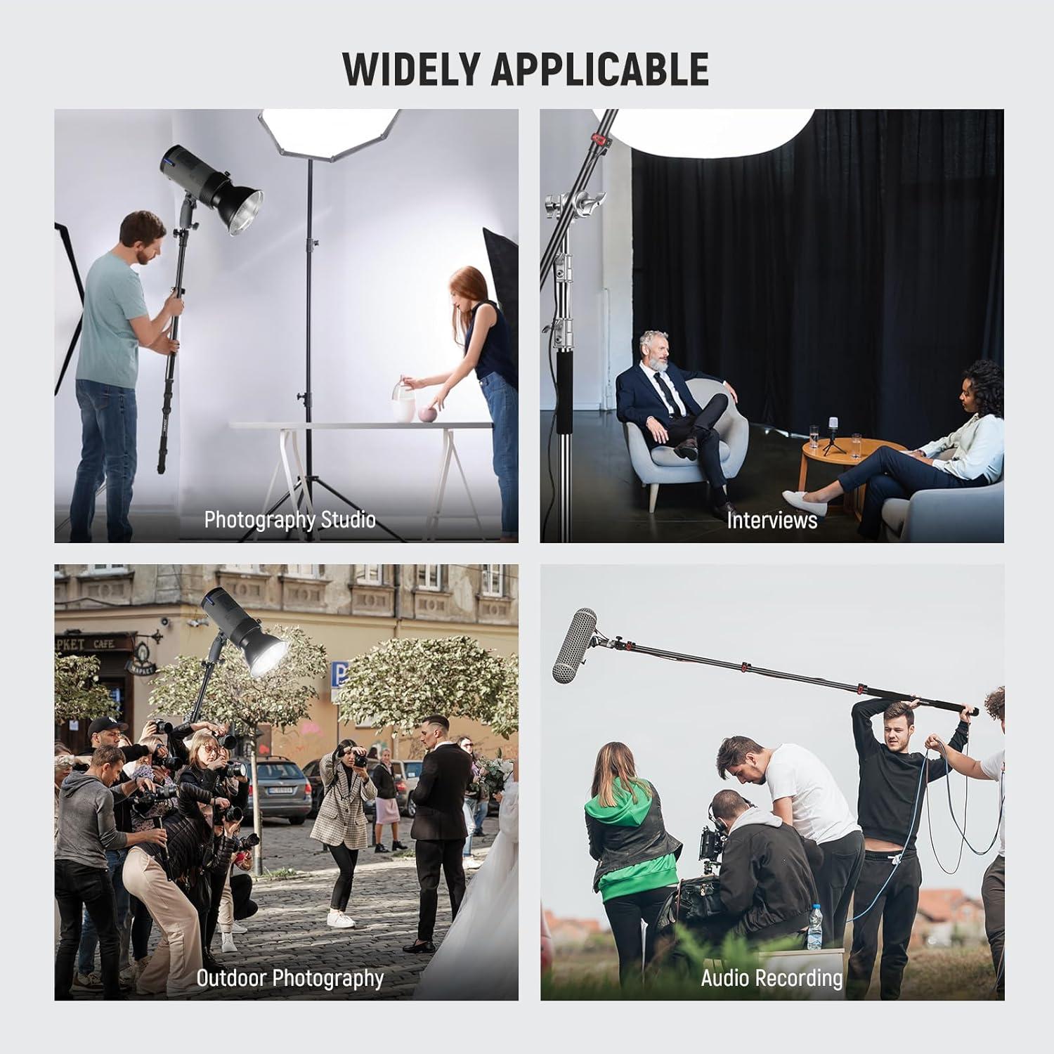 Soporte de Luz Telescópico NEEWER MS-230C 230cm Aluminio