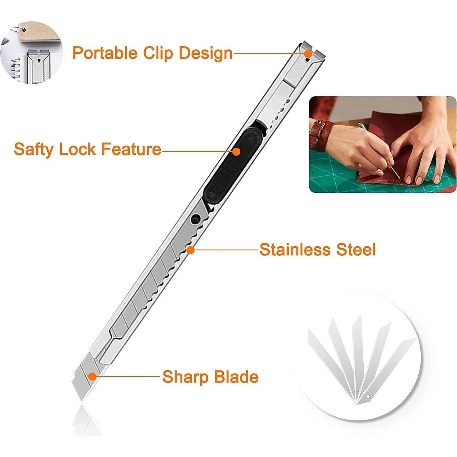 Juego de Herramientas de Manualidades Famomatk 27PCS Negro