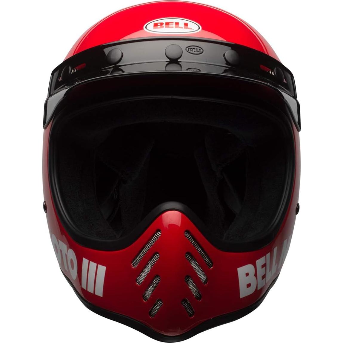 Casco BELL Moto-3 Rojo Brillante Mediano 1.98 kg