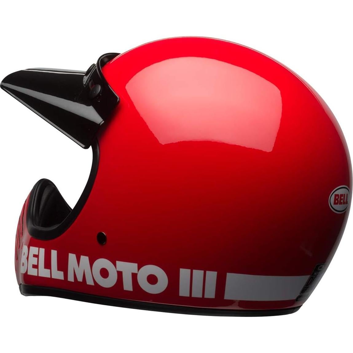 Casco BELL Moto-3 Rojo Brillante Mediano 1.98 kg