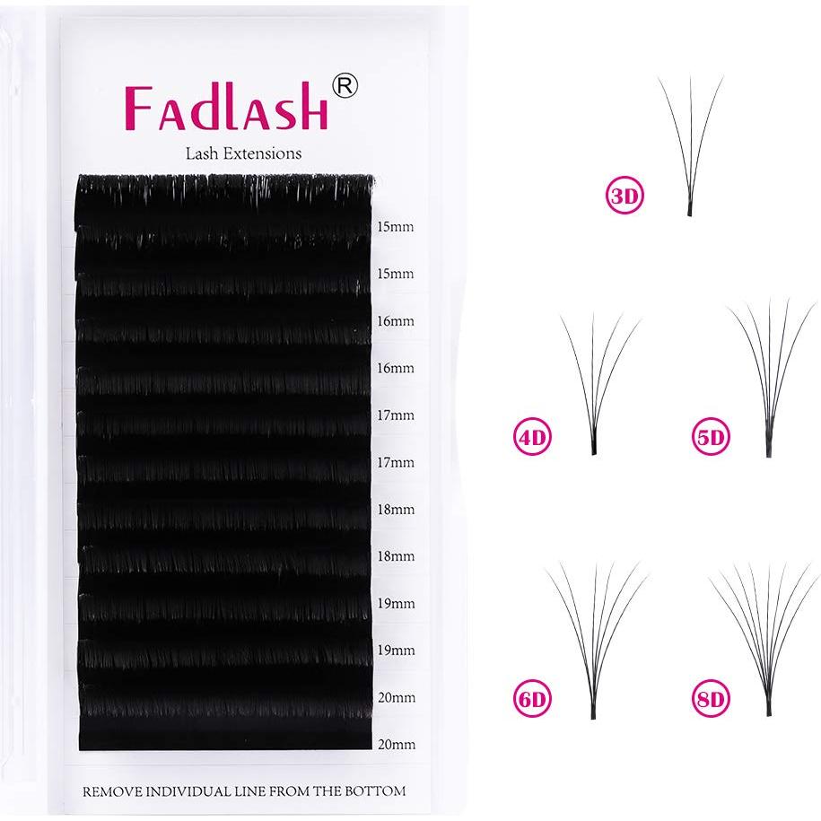 Extensiones de Pestañas FADLASH B Curl 0.03 - Mezcla 15-20mm