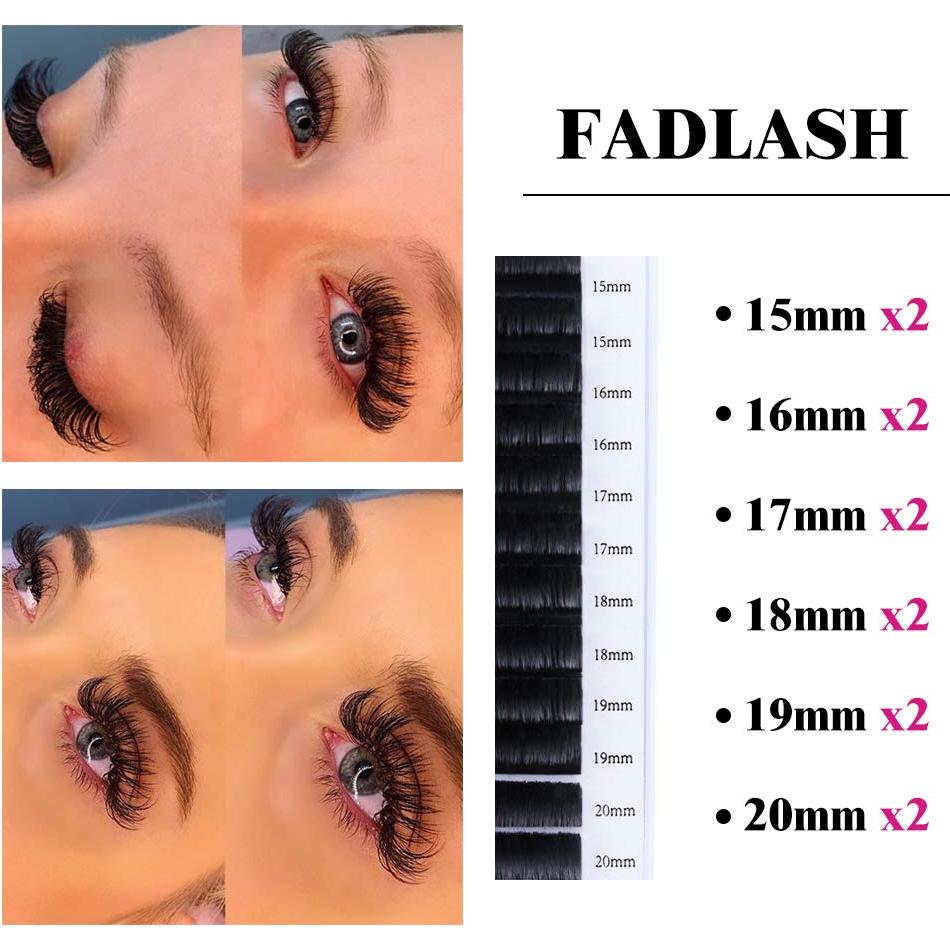 Extensiones de Pestañas FADLASH B Curl 0.03 - Mezcla 15-20mm