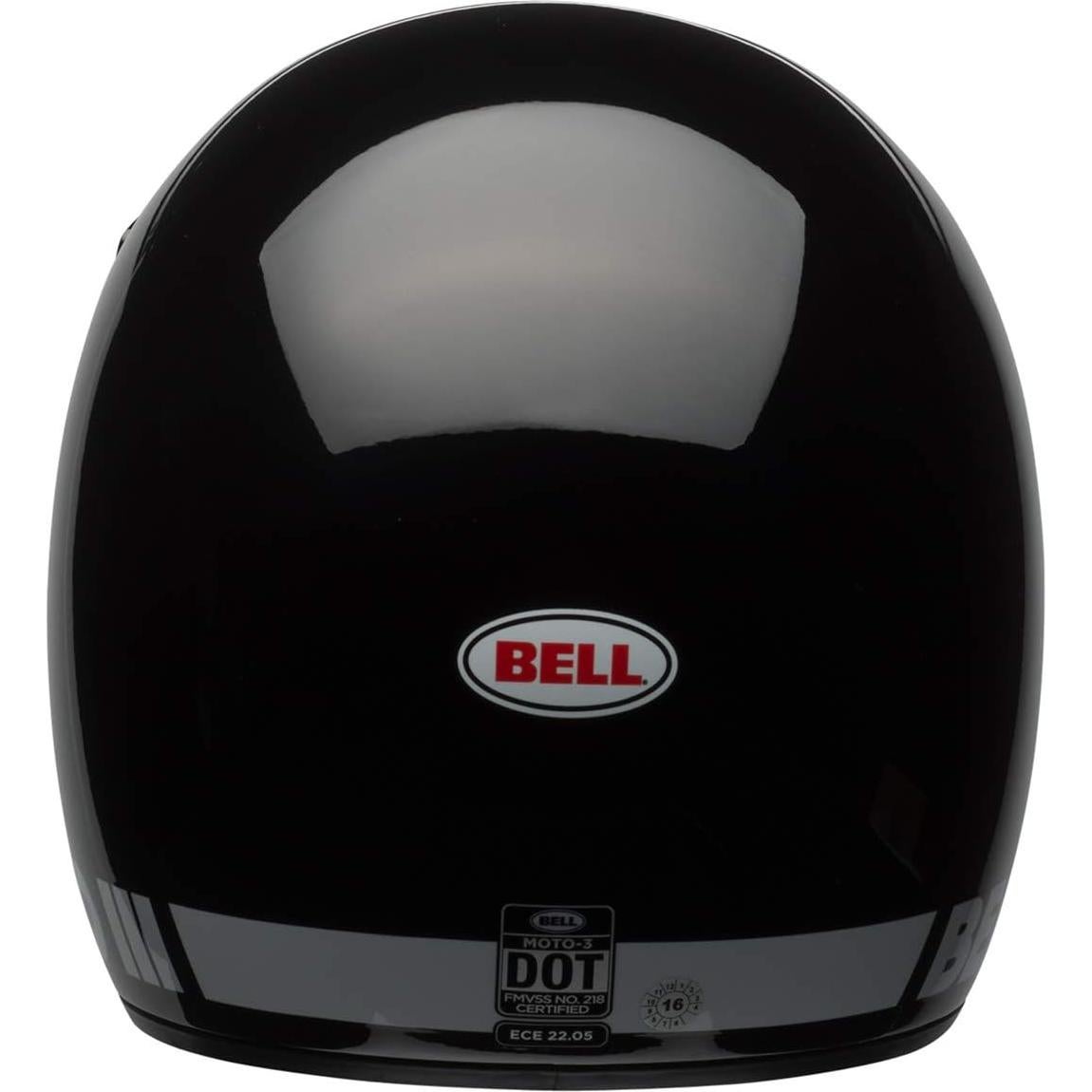 Casco Bell Moto-3 Negro Brillante X-Grande - Aprobado DOT