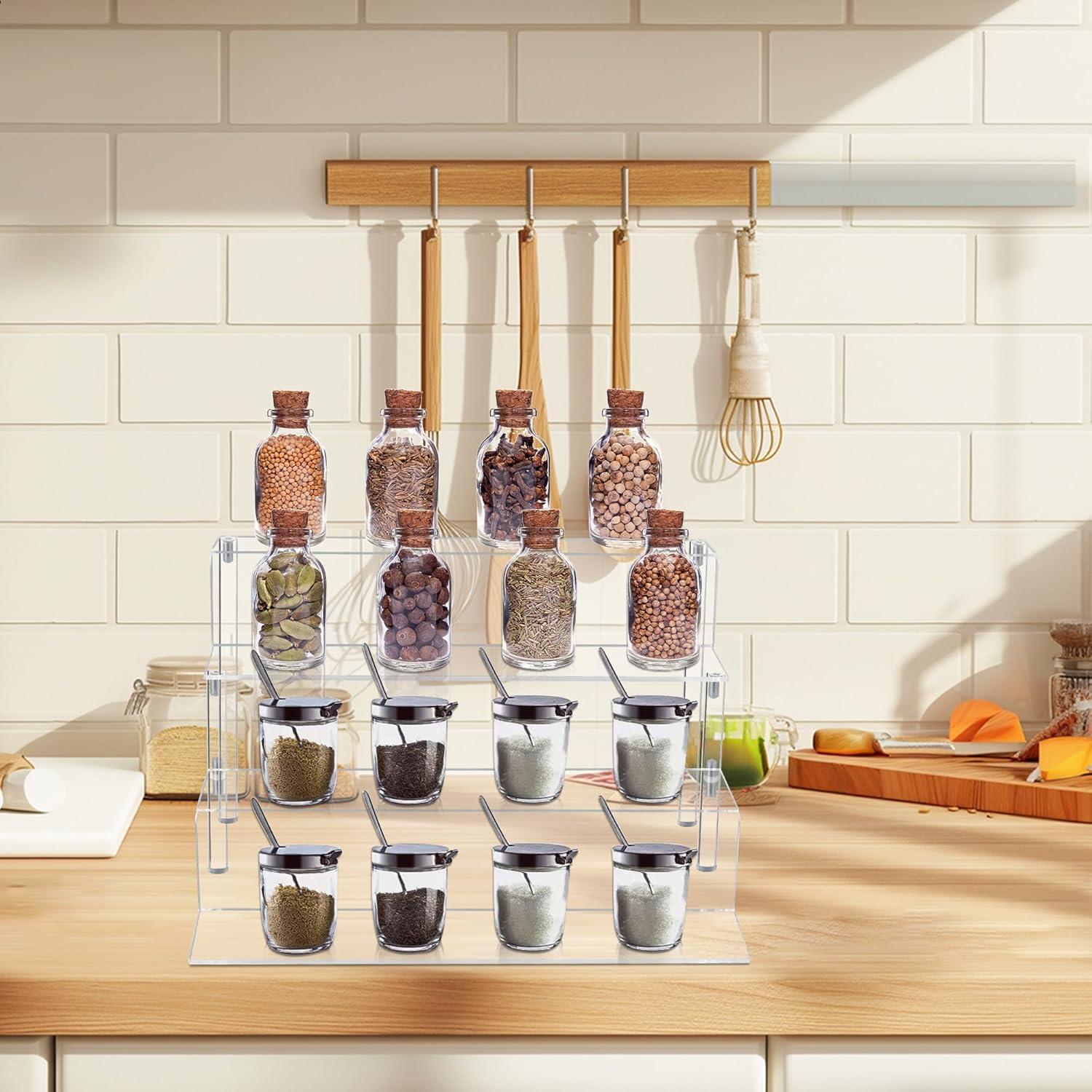 Soporte Acrílico de Exhibición 4 Niveles RLHDIS - Organizador Transparente