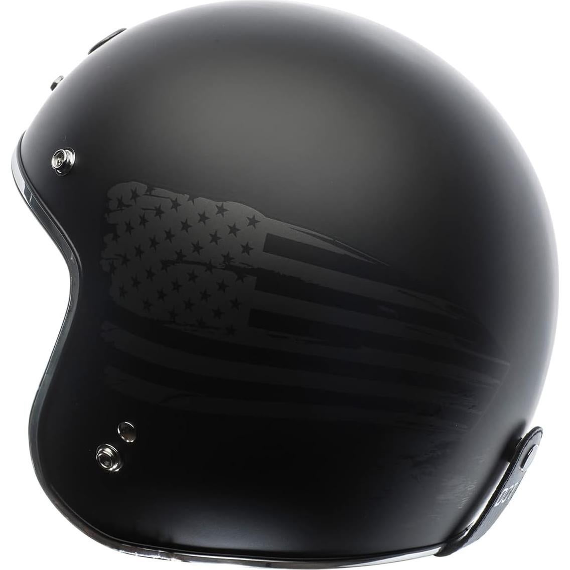 Casco Abierto TORC T50 Del Mar Negro Mate 1.59 kg