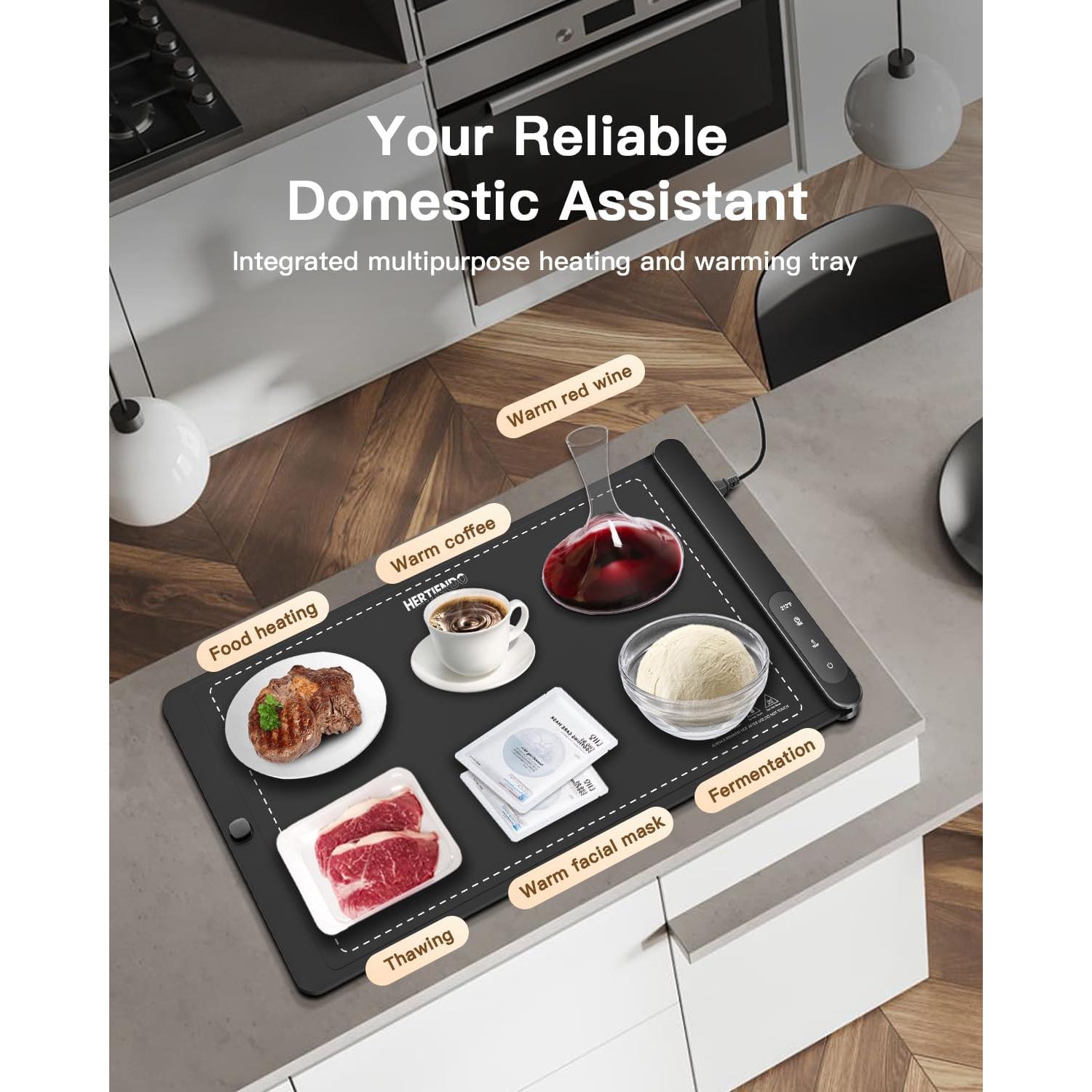 Alfombrilla Calentadora de Comida HERTIENDO 60x40cm Silicona