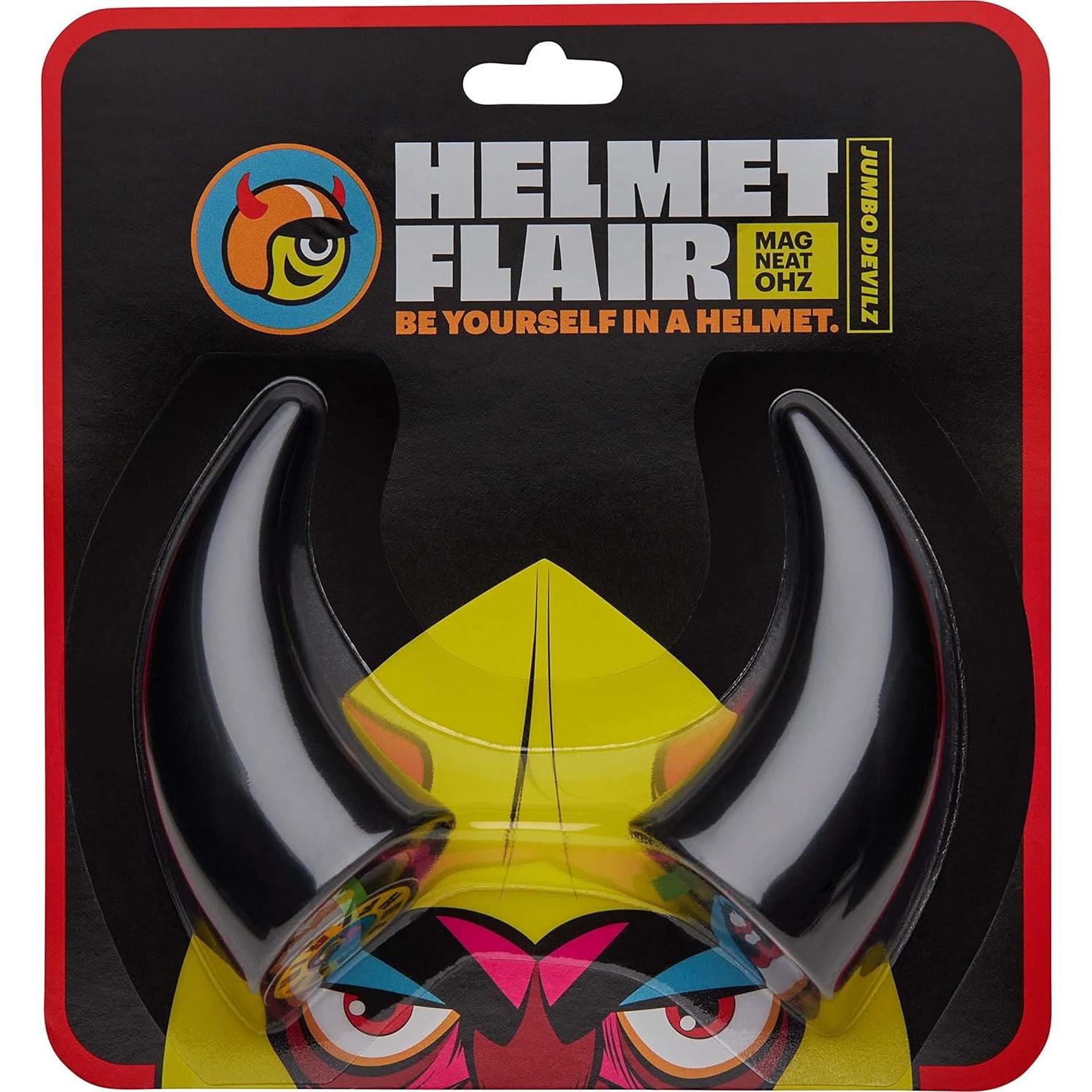 Cuernos Diabólicos Grandes Helmet Flair | Accesorios para Casco