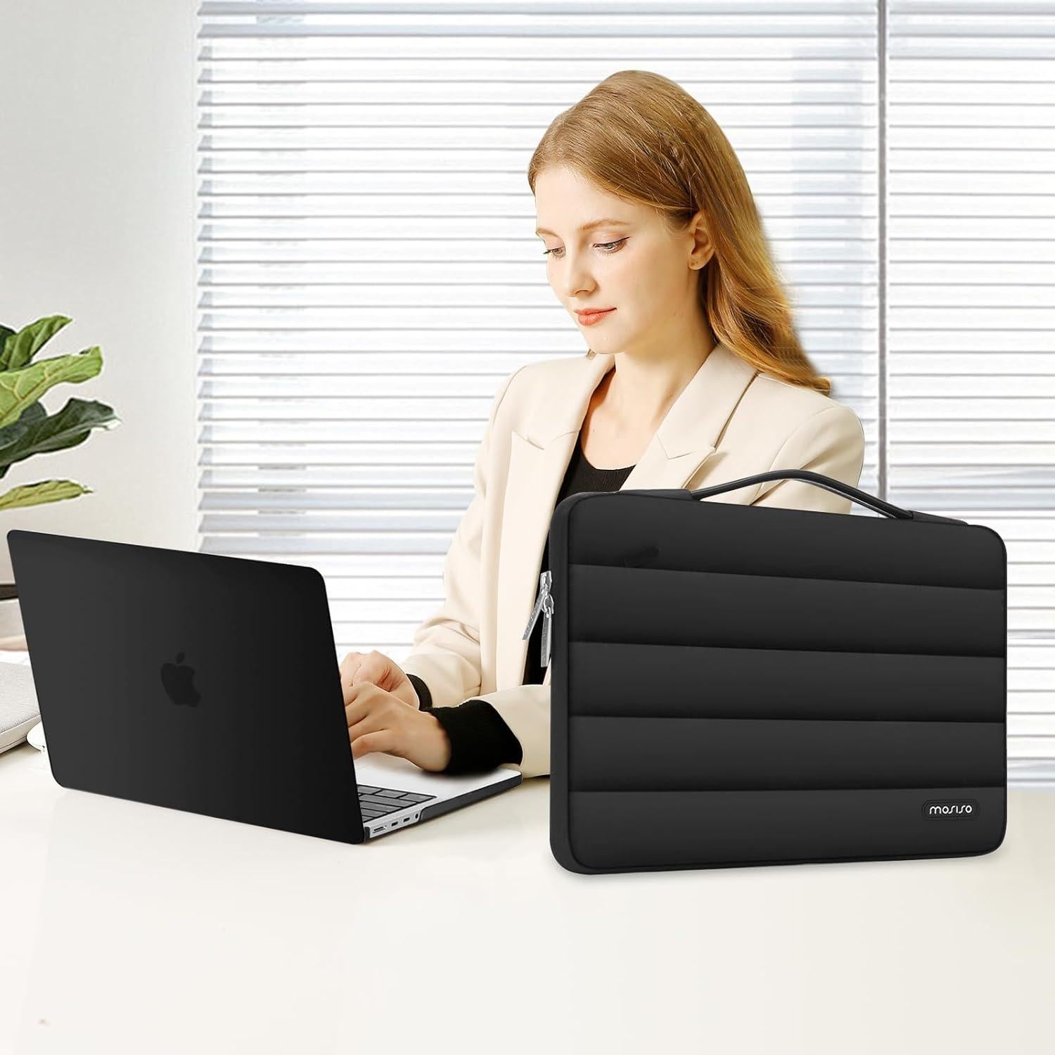 Funda Dura Mosiso para MacBook Pro 14" 2021-2025, Negro