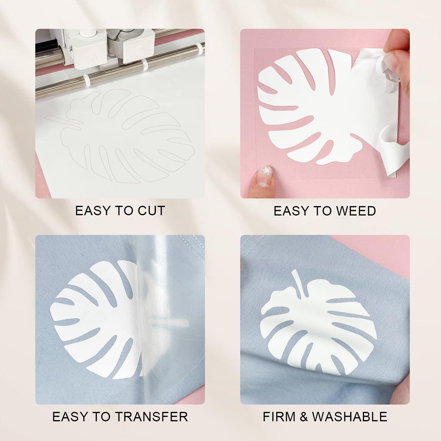 Vinilo de Transferencia de Calor Mate Blanco 30.48 cm TransOurDream