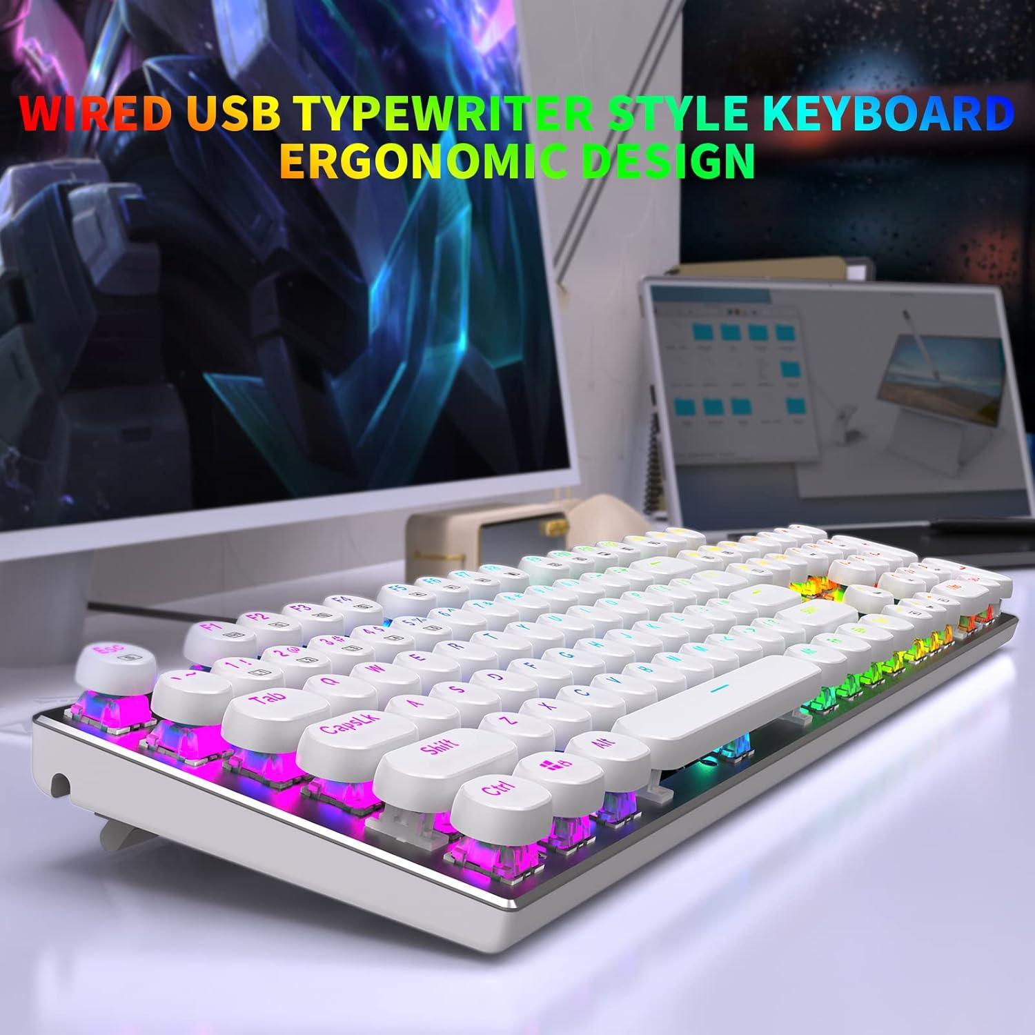 Teclado Mecánico HUO JI Z-88 Retroiluminado RGB 104 Teclas