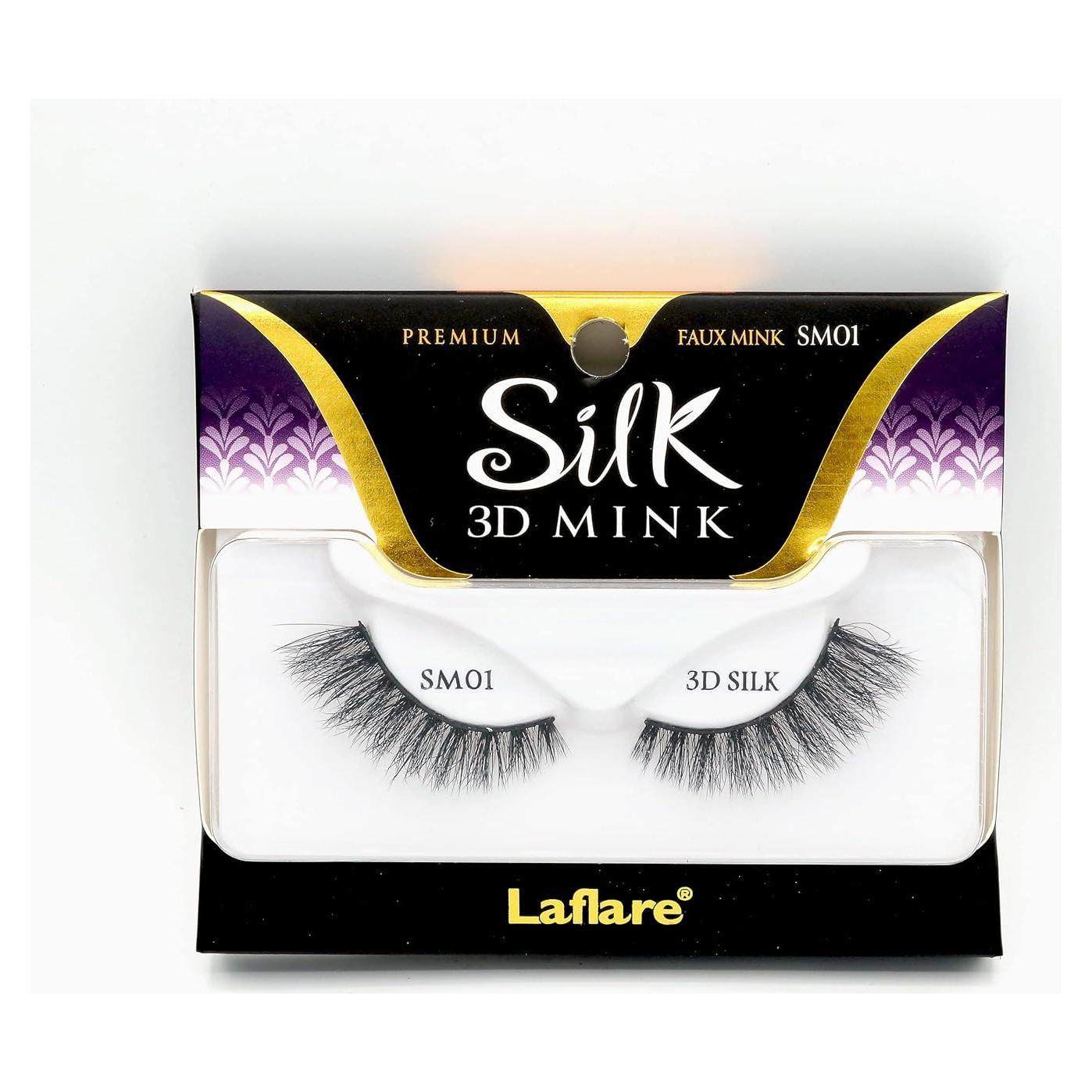 Pestañas Postizas Laflare 3D Silk Mink Ojos de Gato SM01