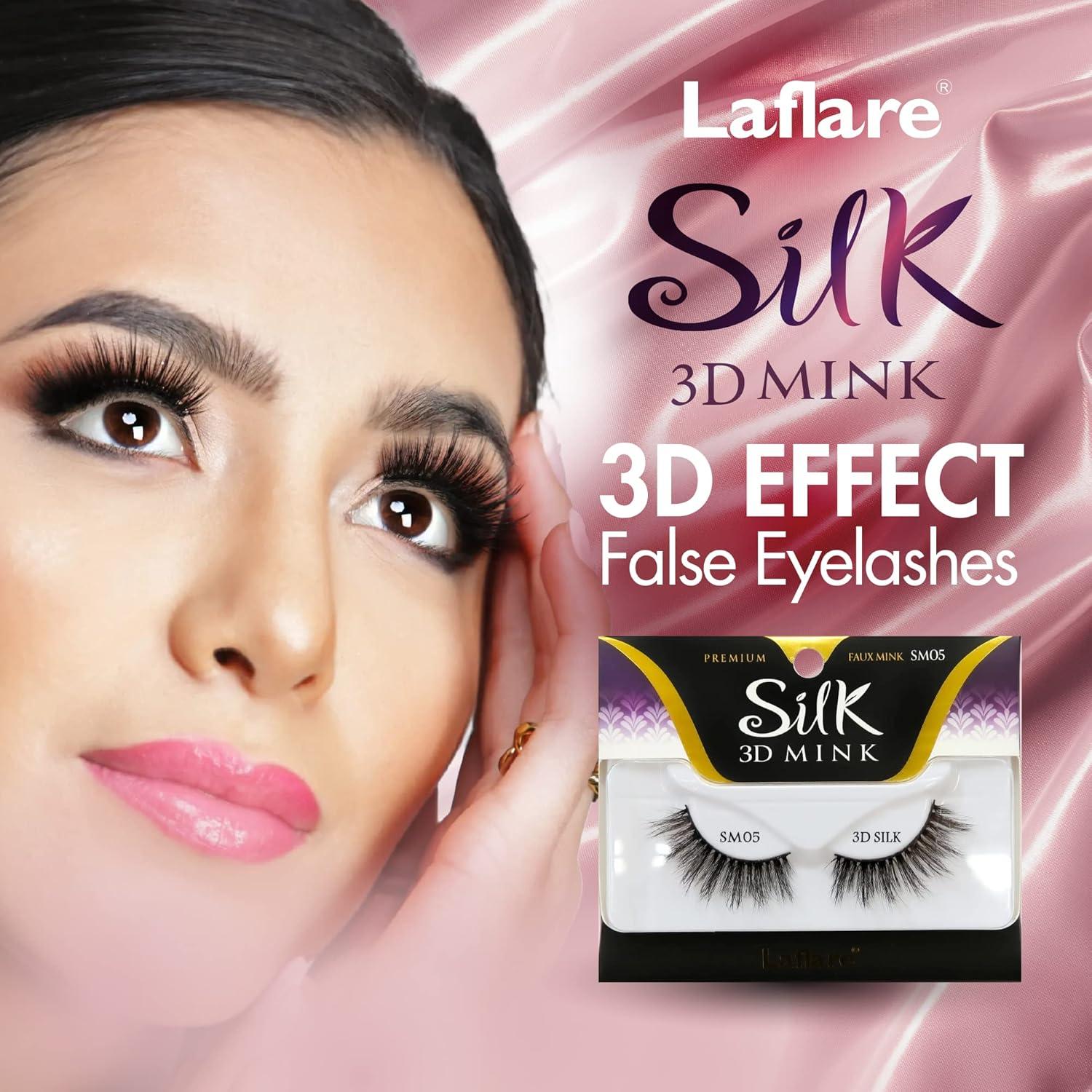 Pestañas Postizas Laflare 3D Silk Mink Ojos de Gato SM01