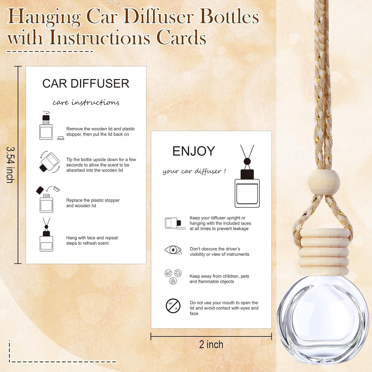 Juego de 50 Botellas Difusoras de Aromas Boao para Automóvil