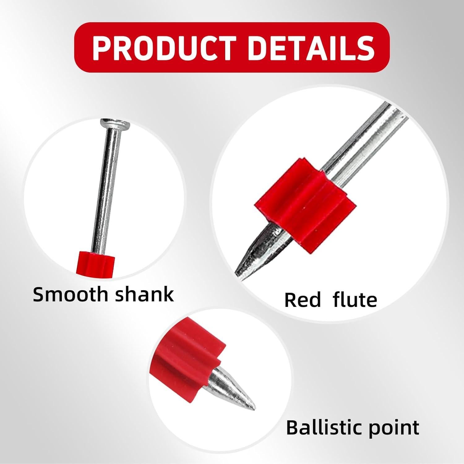 Sujetadores Actuados por Polvo DECK DECO PD150 1.27 cm 100 Pcs