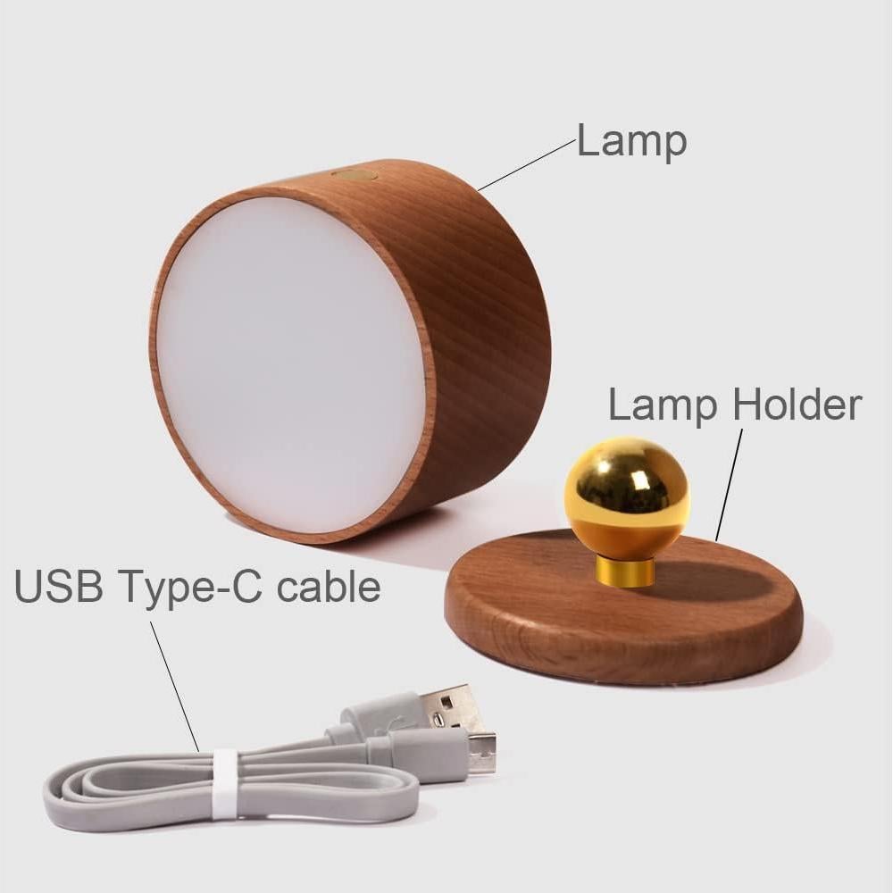Luces de Lectura LED Inalámbricas Sapele 2 Pcs con USB
