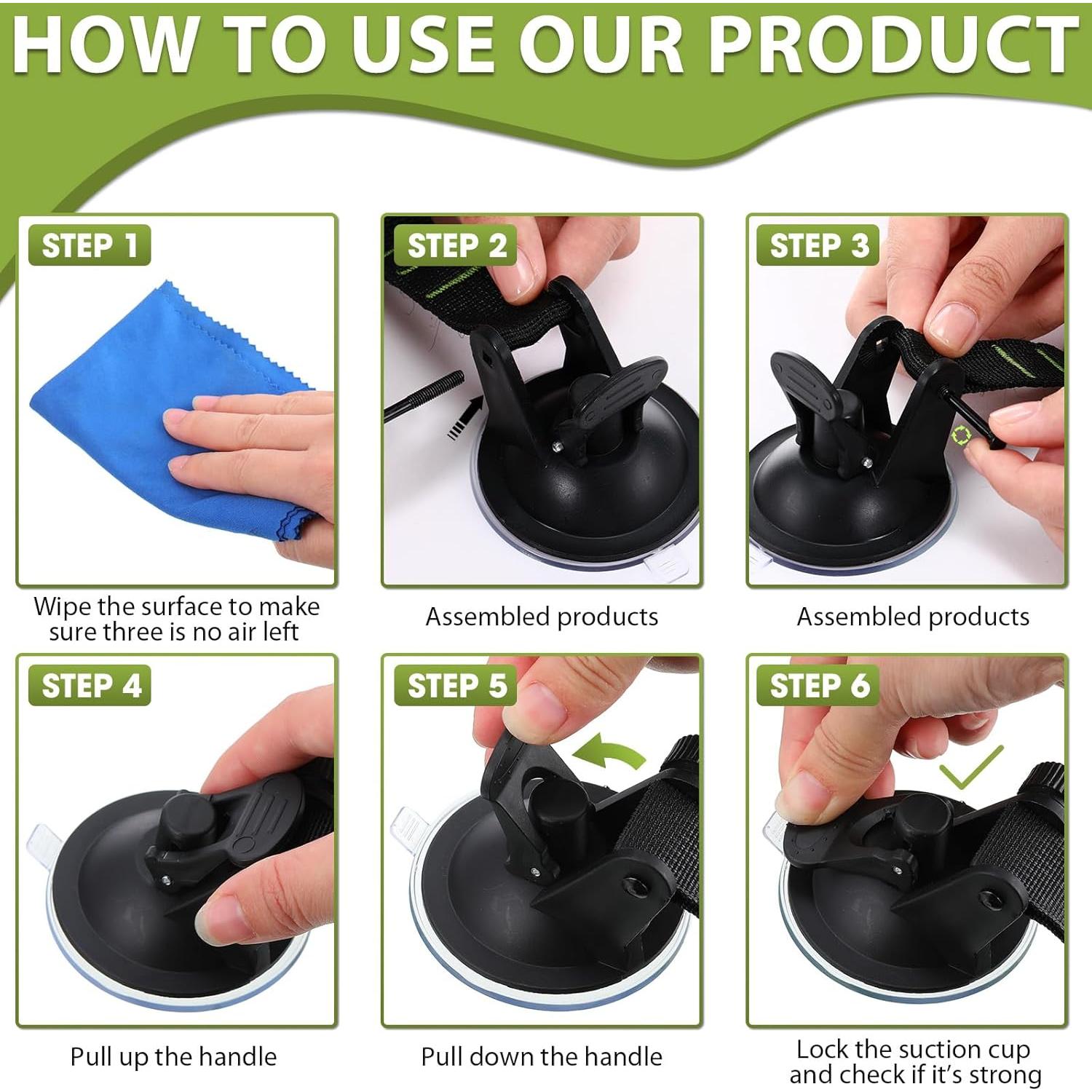 Ventosas de Succión Maitys 12 Piezas con Ganchos Alta Resistencia