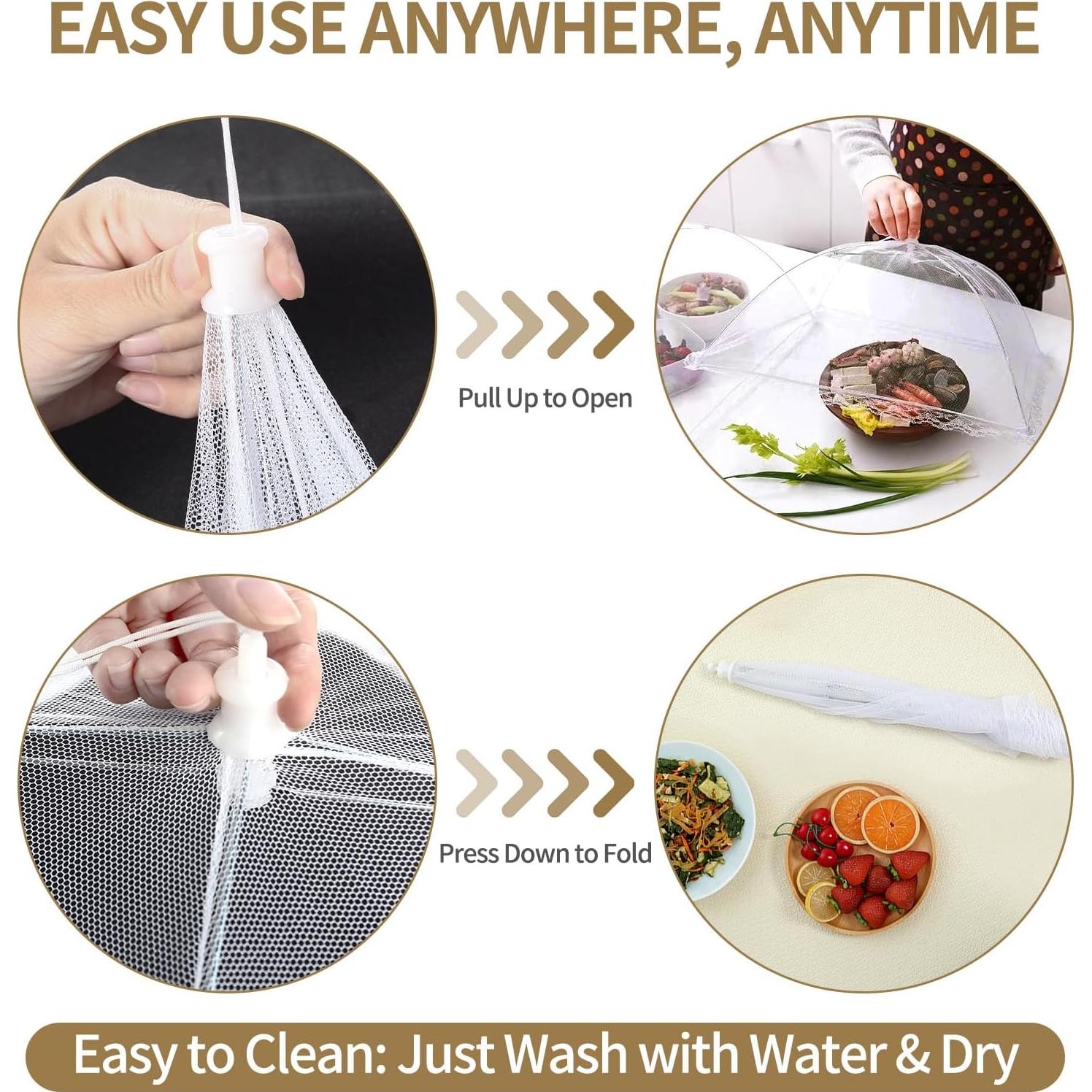 Juego de Cubiertas de Malla para Comida NEPAK - 7 Paquetes