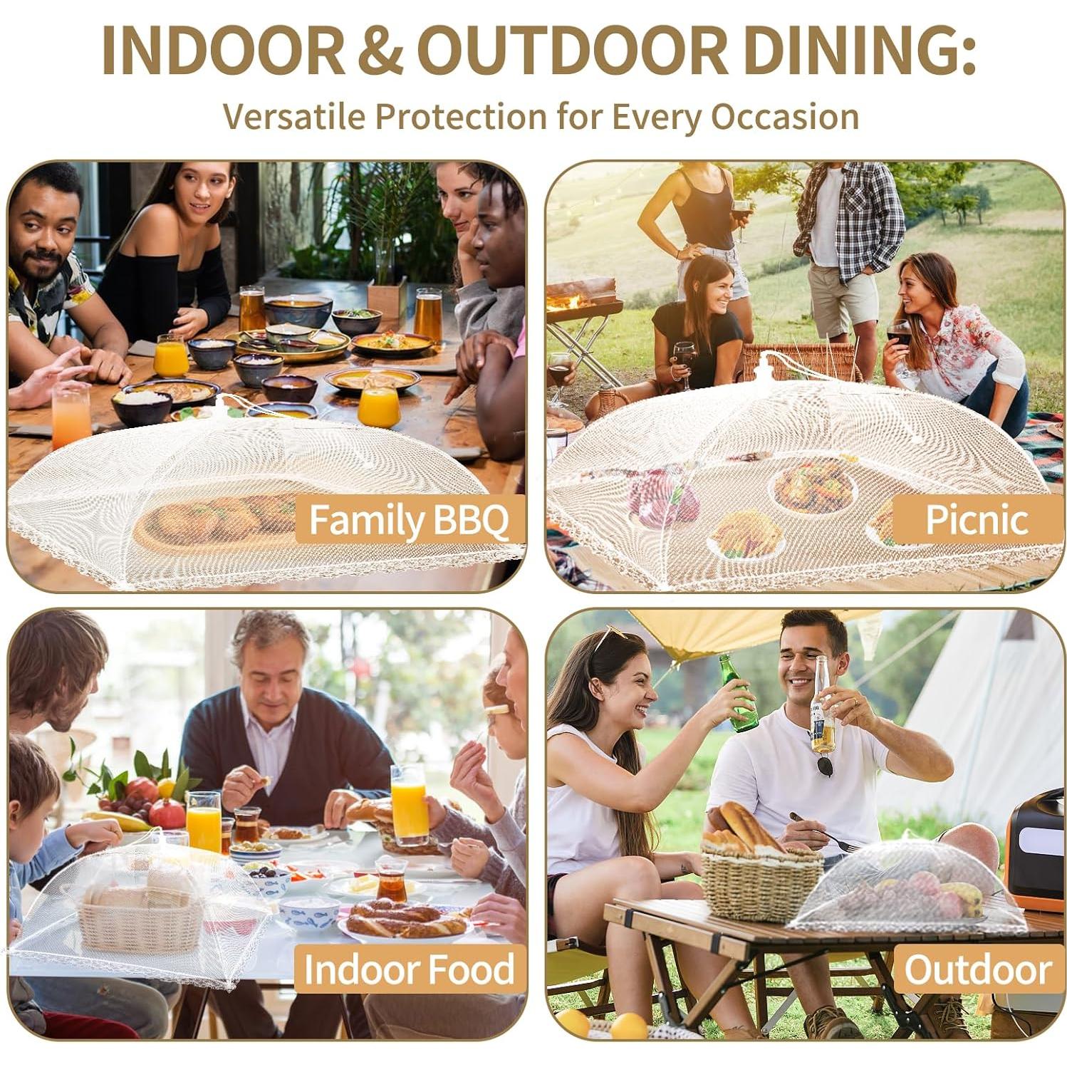 Juego de Cubiertas de Malla para Comida NEPAK - 7 Paquetes